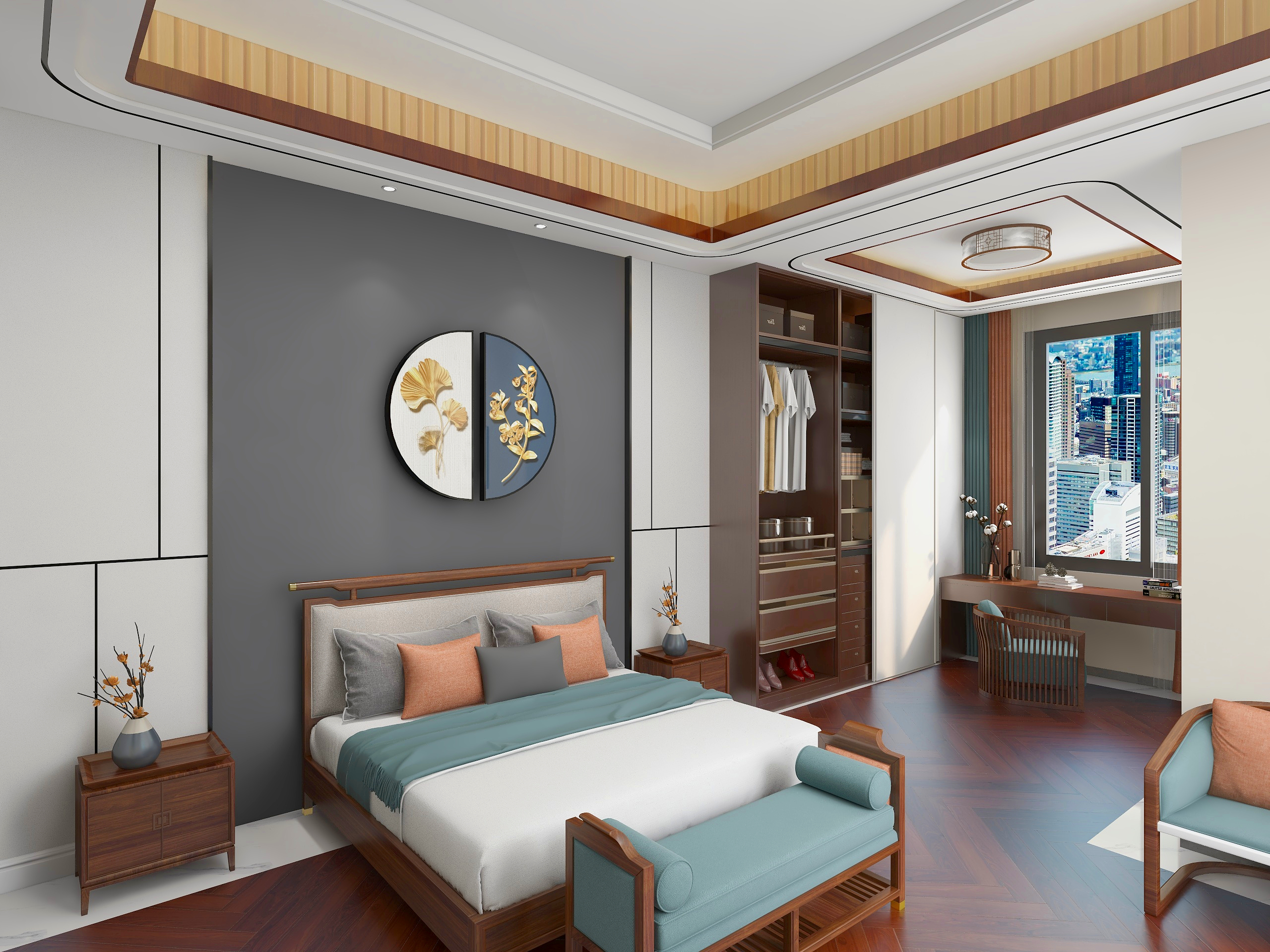 橙橙空间设计-庄总雅居720°全景-装修设计方案