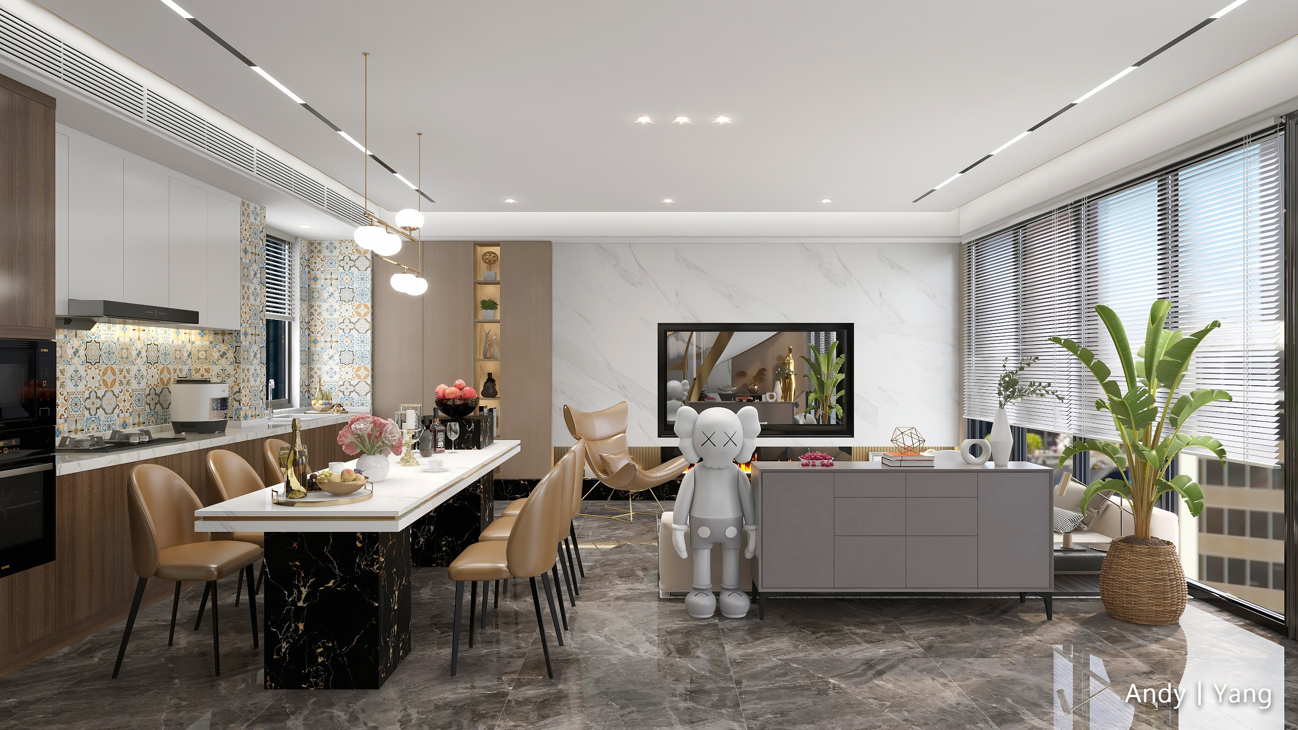 安邸家居设计工作室-《大艺术家》一现代轻奢LOFT-装修设计方案