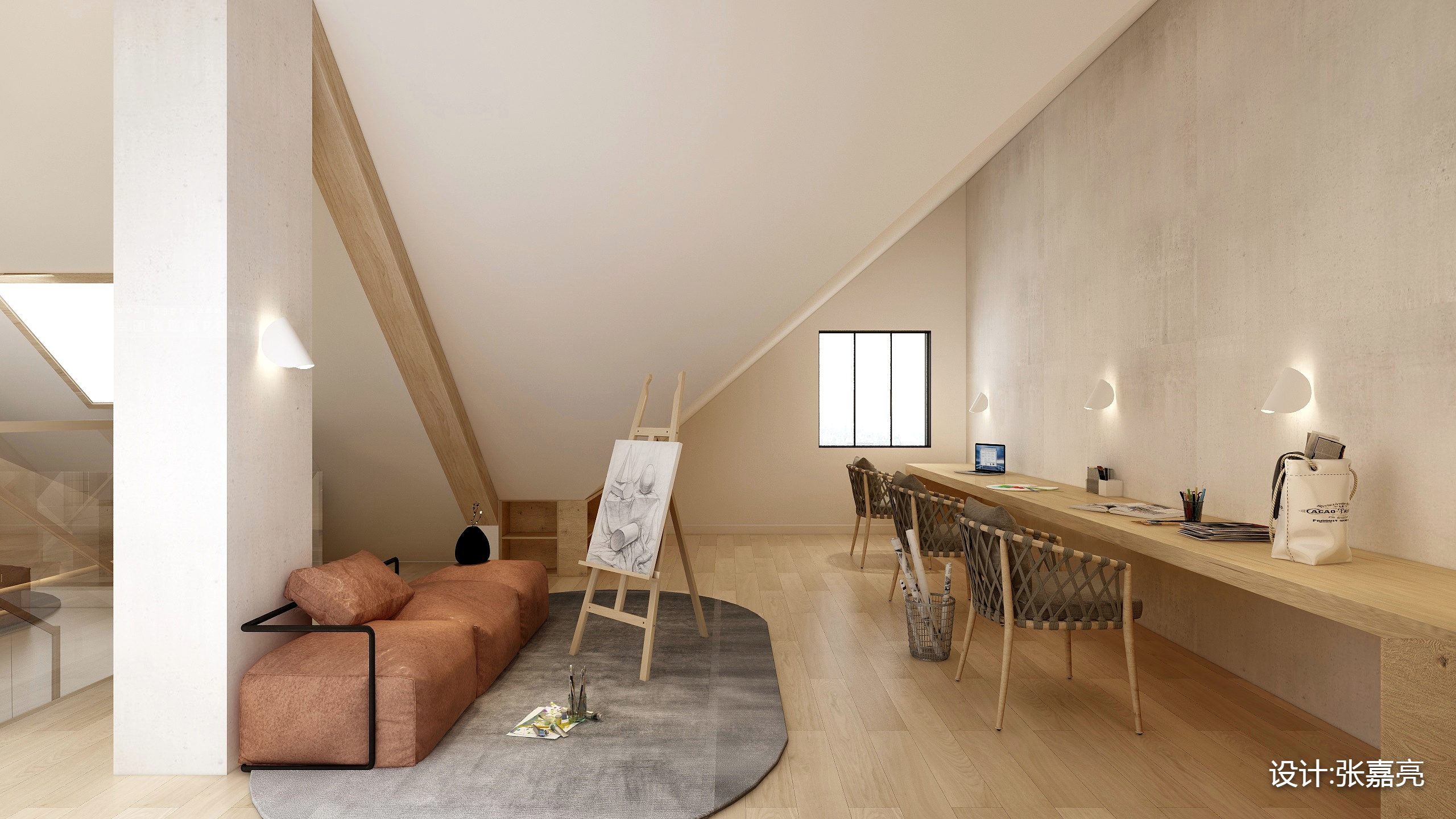 张家亮-海银九号16-1-701阁楼-装修设计方案