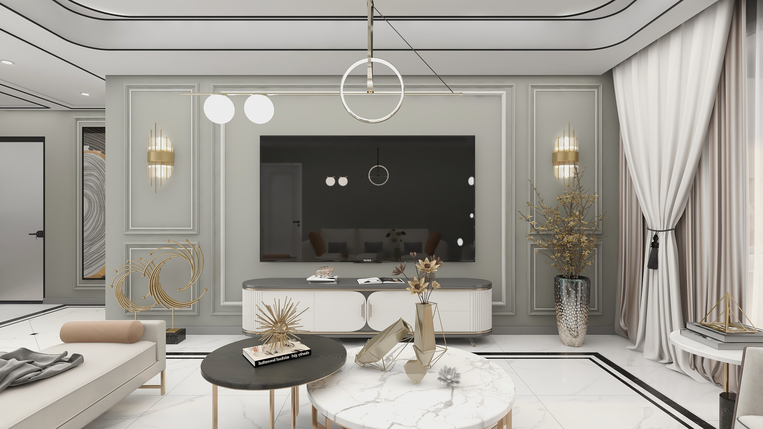 张瀚文-港奢概念｜143㎡大平层-装修设计方案