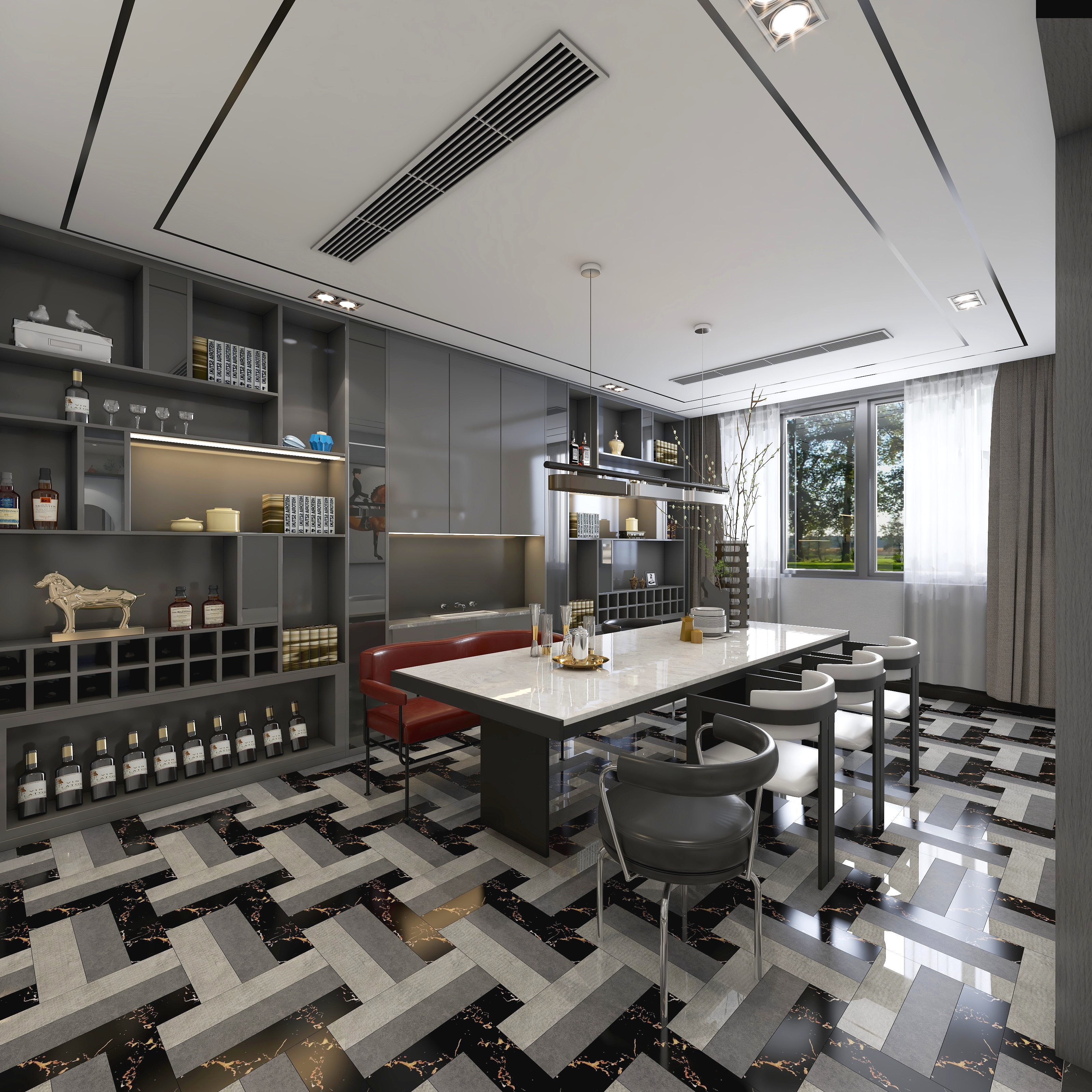 夏青-163方2层别墅装修效果图