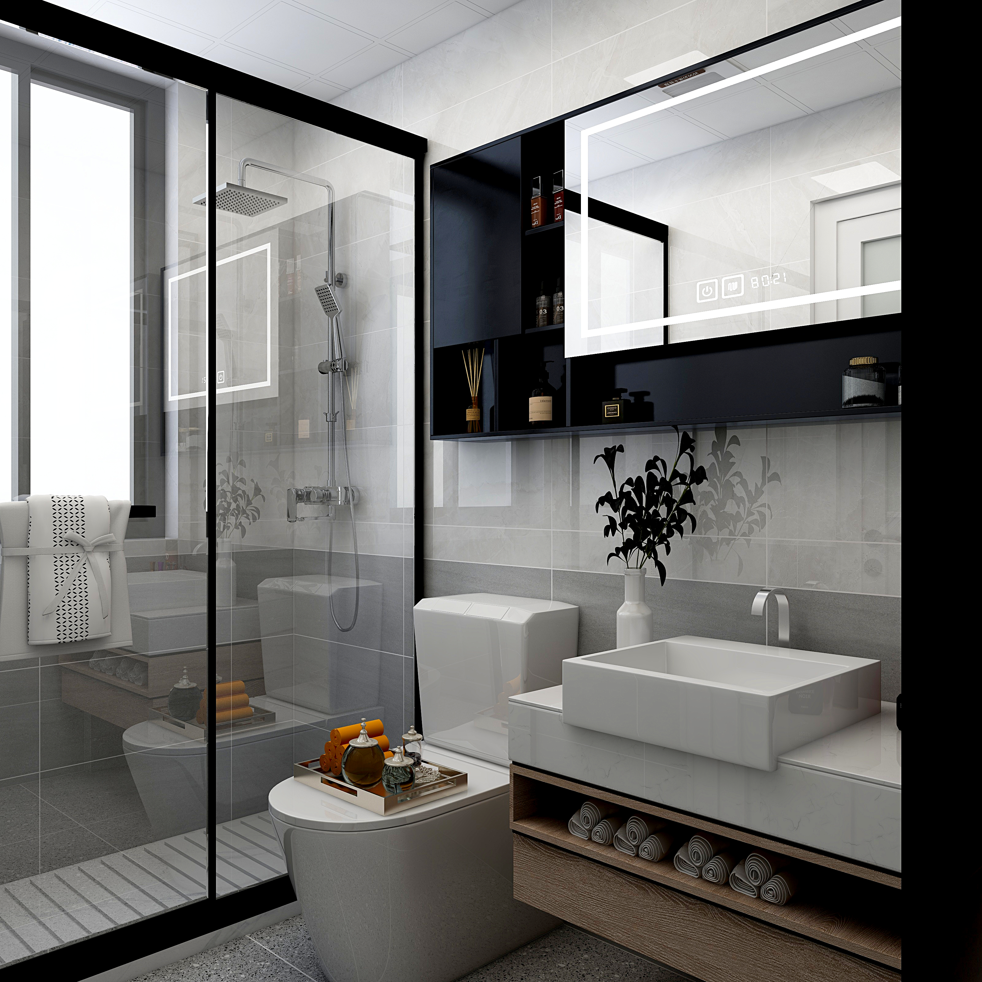 仙气飘飘bWAI-85方现代两居装修效果图