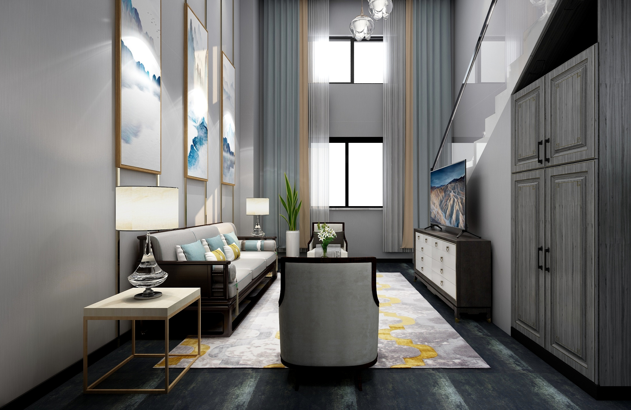 Jeannel-《汇淑》新中式风格装修效果图