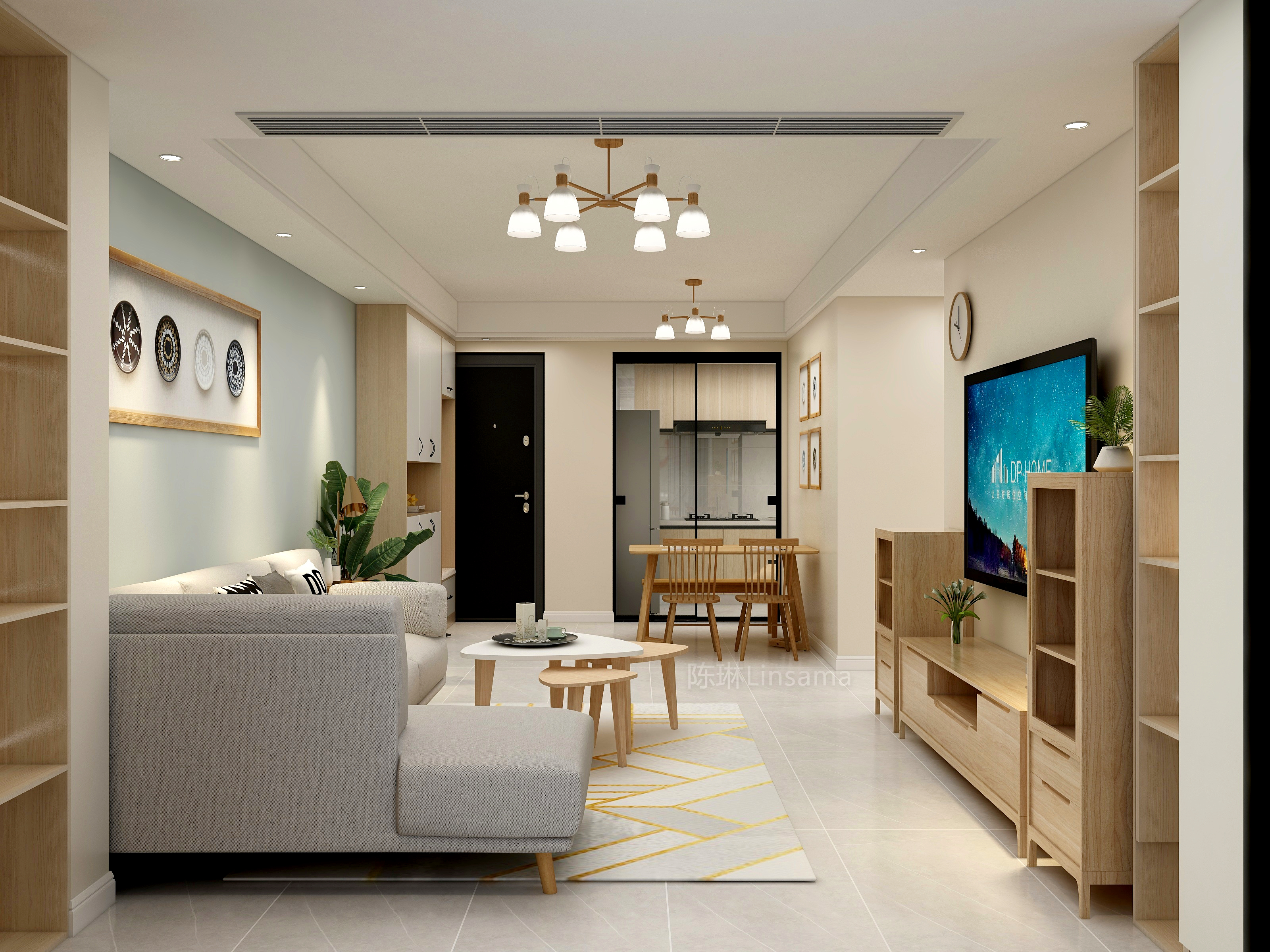 chen-lin-云湖一号96.72-日式-装修设计方案