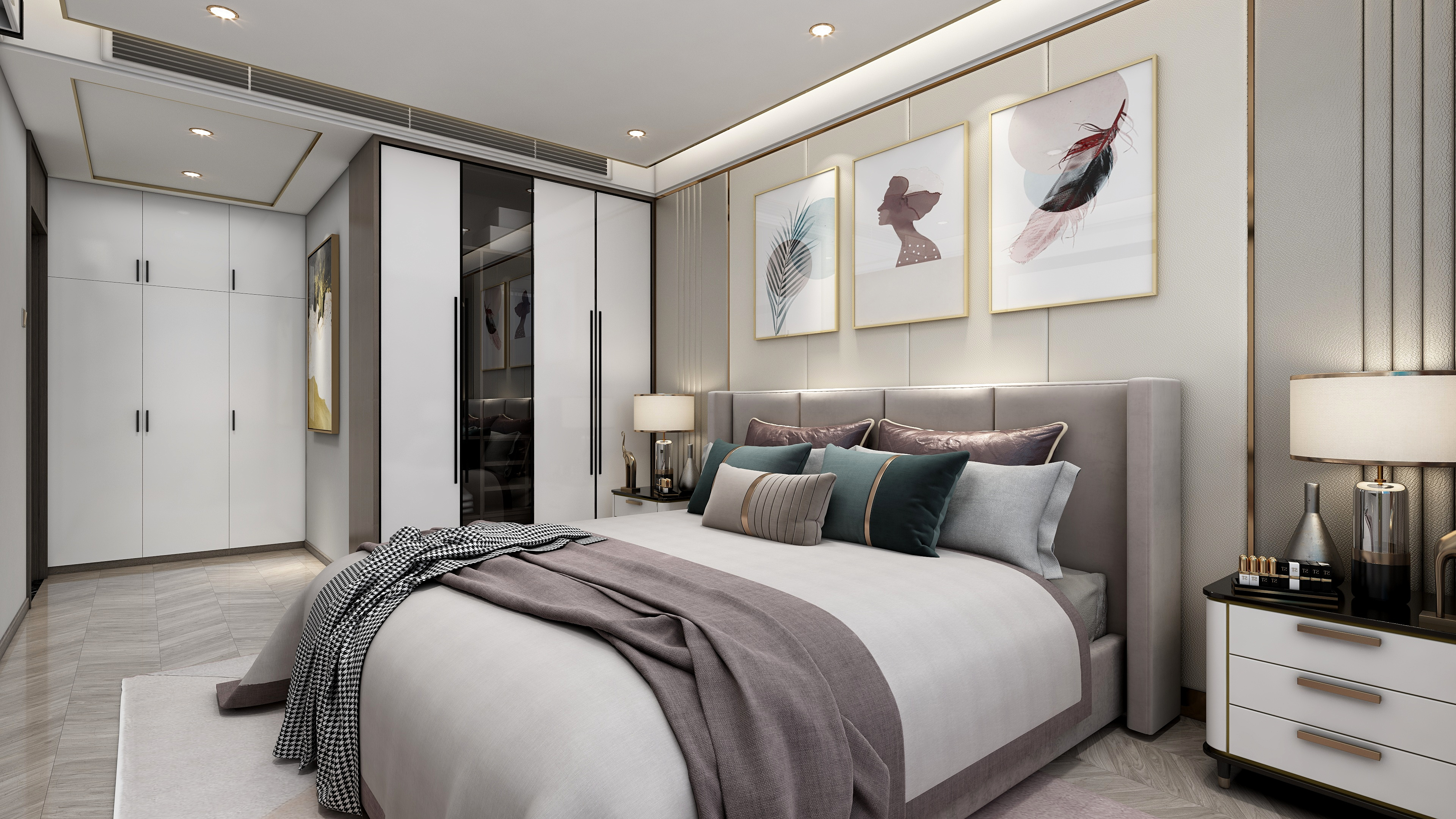 御美家整装集团-现代轻奢装修效果图