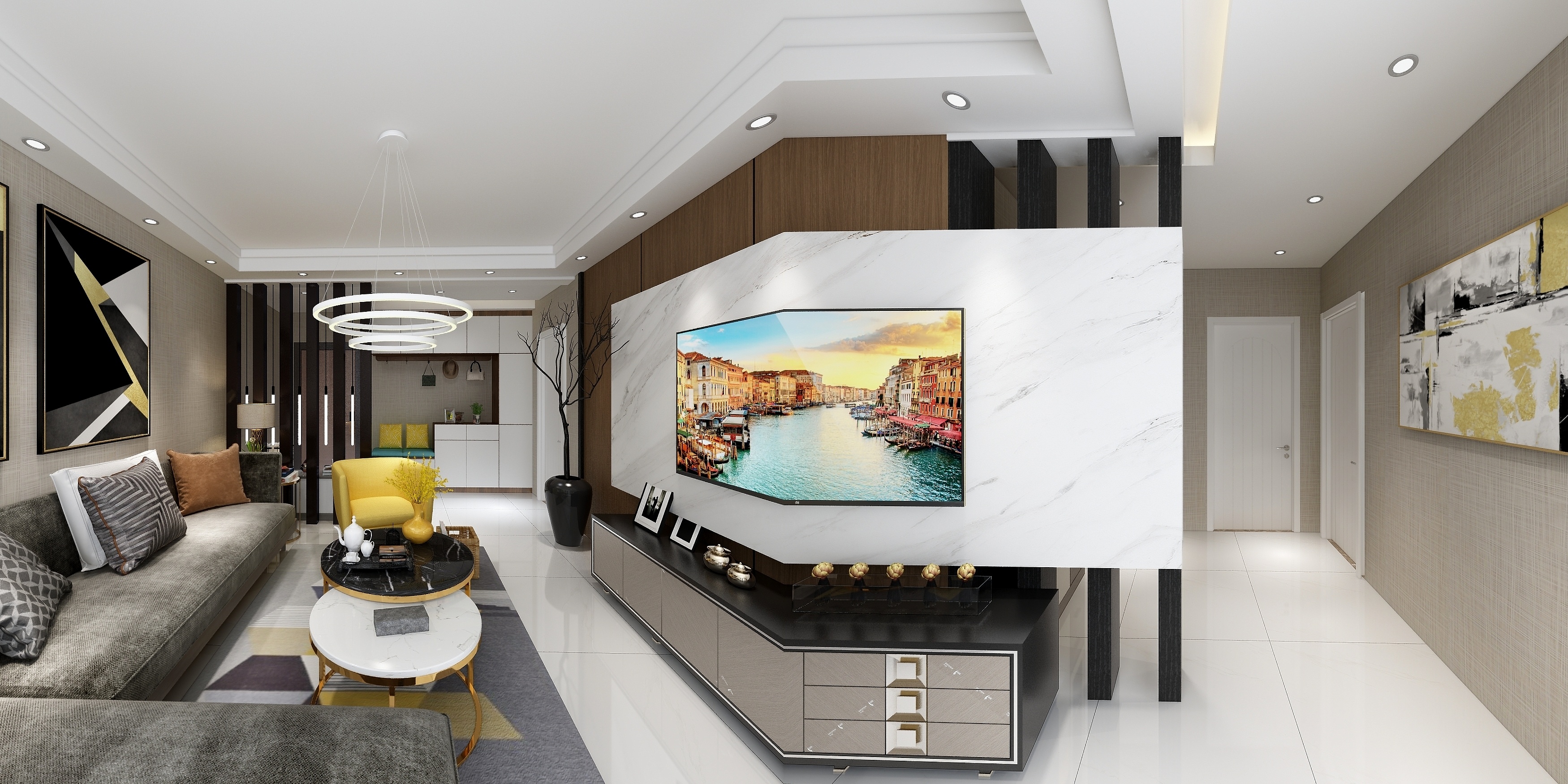 左畔装饰-新密市青屏苑-装修设计方案