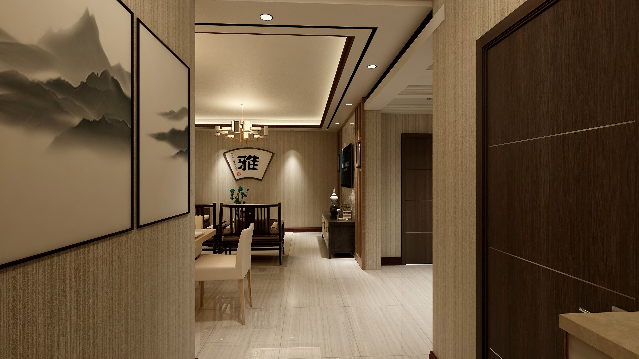 难渡.-石岛玄镇新中式-装修设计方案