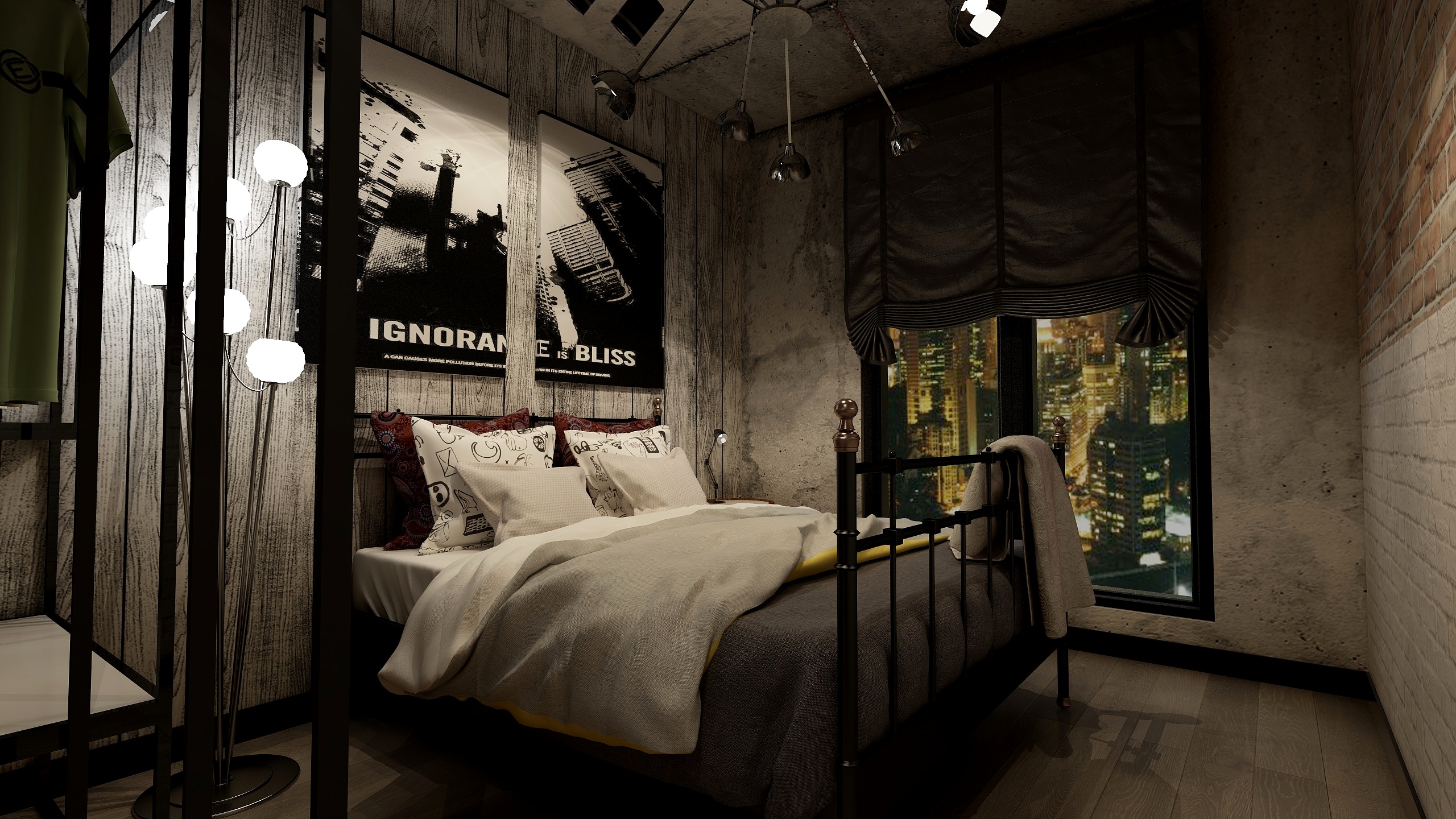 罗浩杰-硬核工业风-装修设计方案