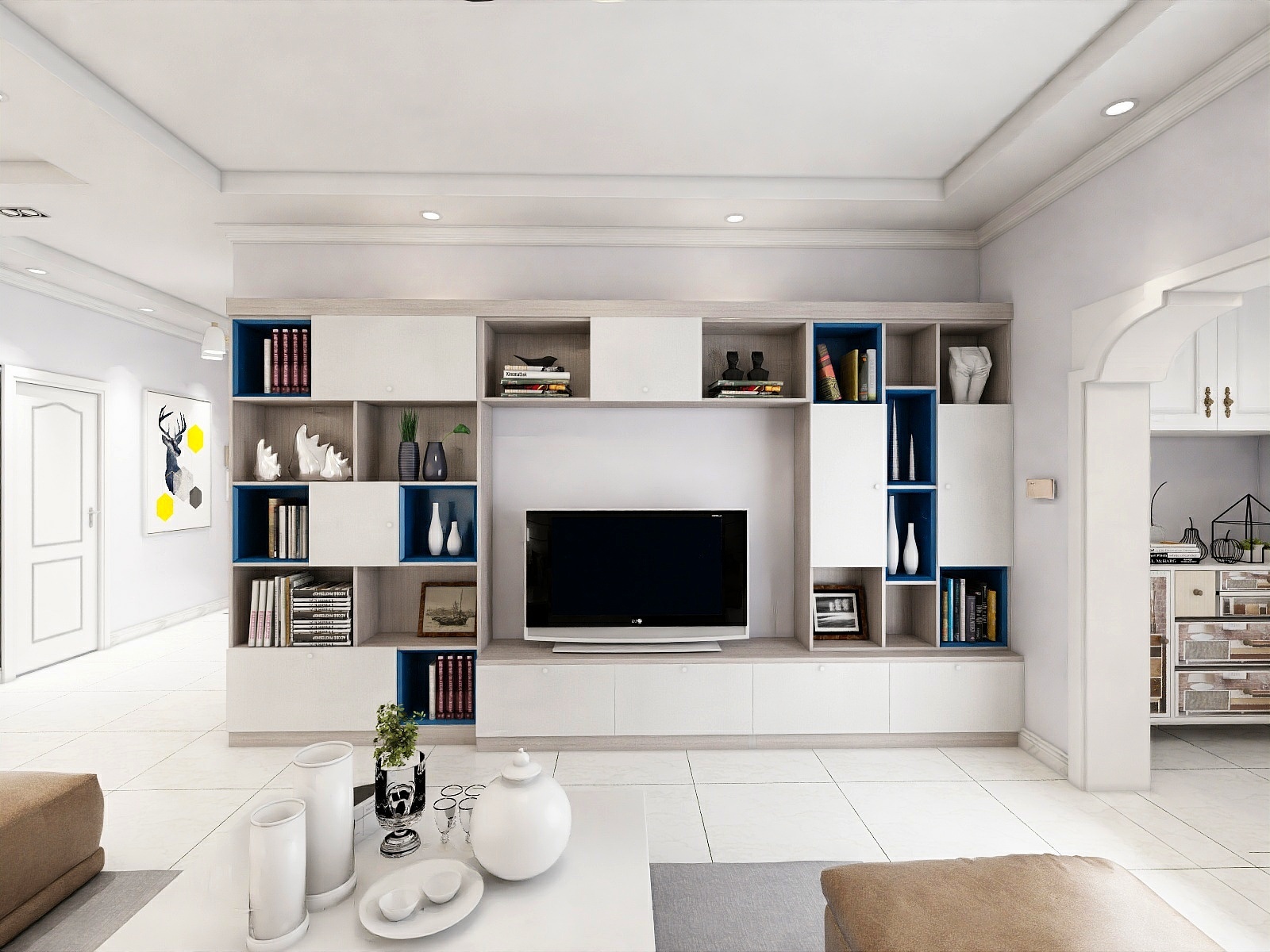 166****0175-荣光·崴廉公馆143.00㎡A3户型3室2厅1卫1厨-装修设计方案