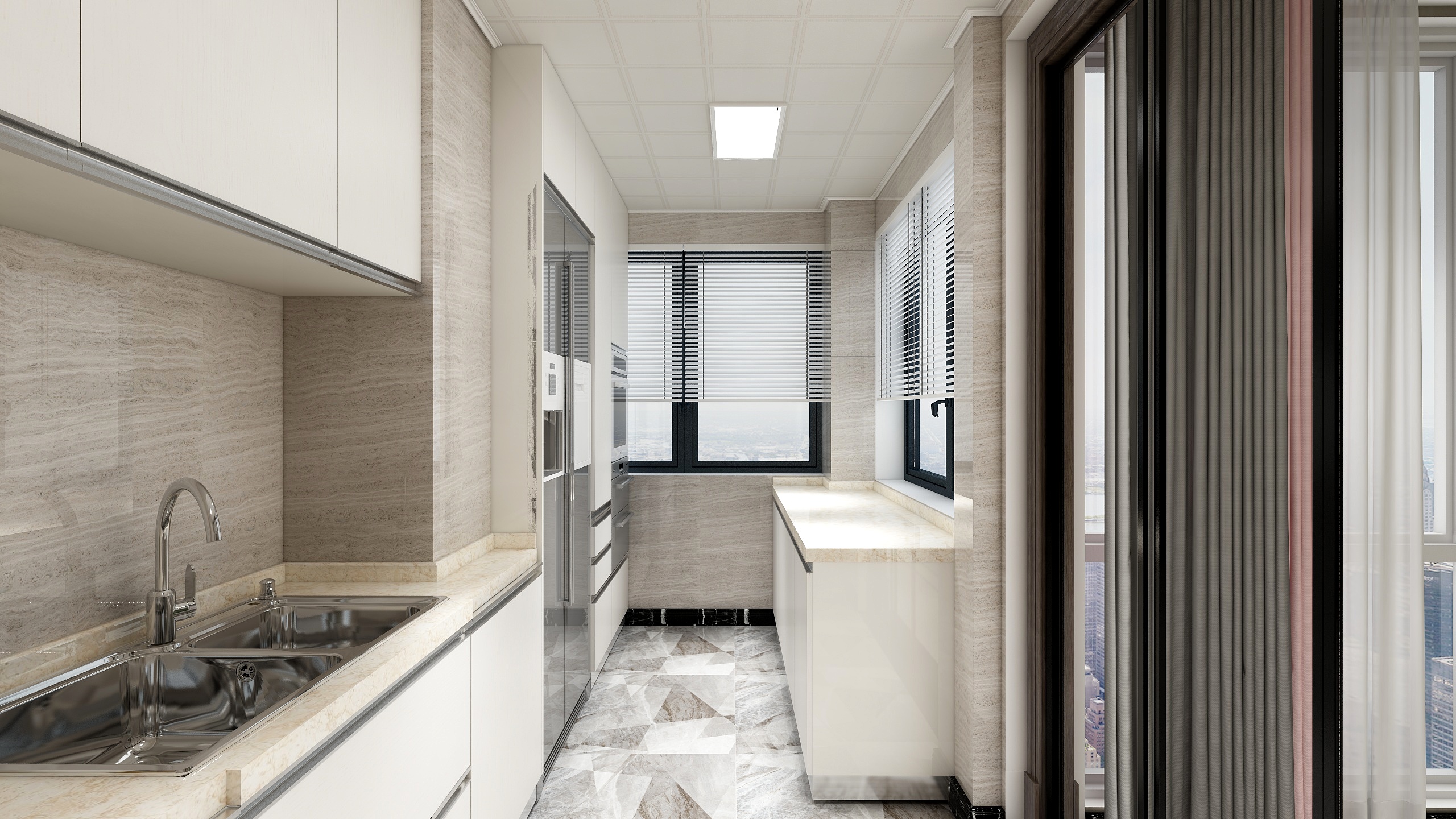 辛东亮-南苑壹品-现代两居装修效果图