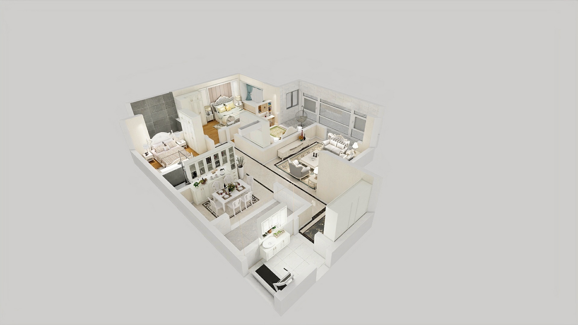 全屋定制小王子-南山上院6-1201刘总欧式-副本-装修设计方案