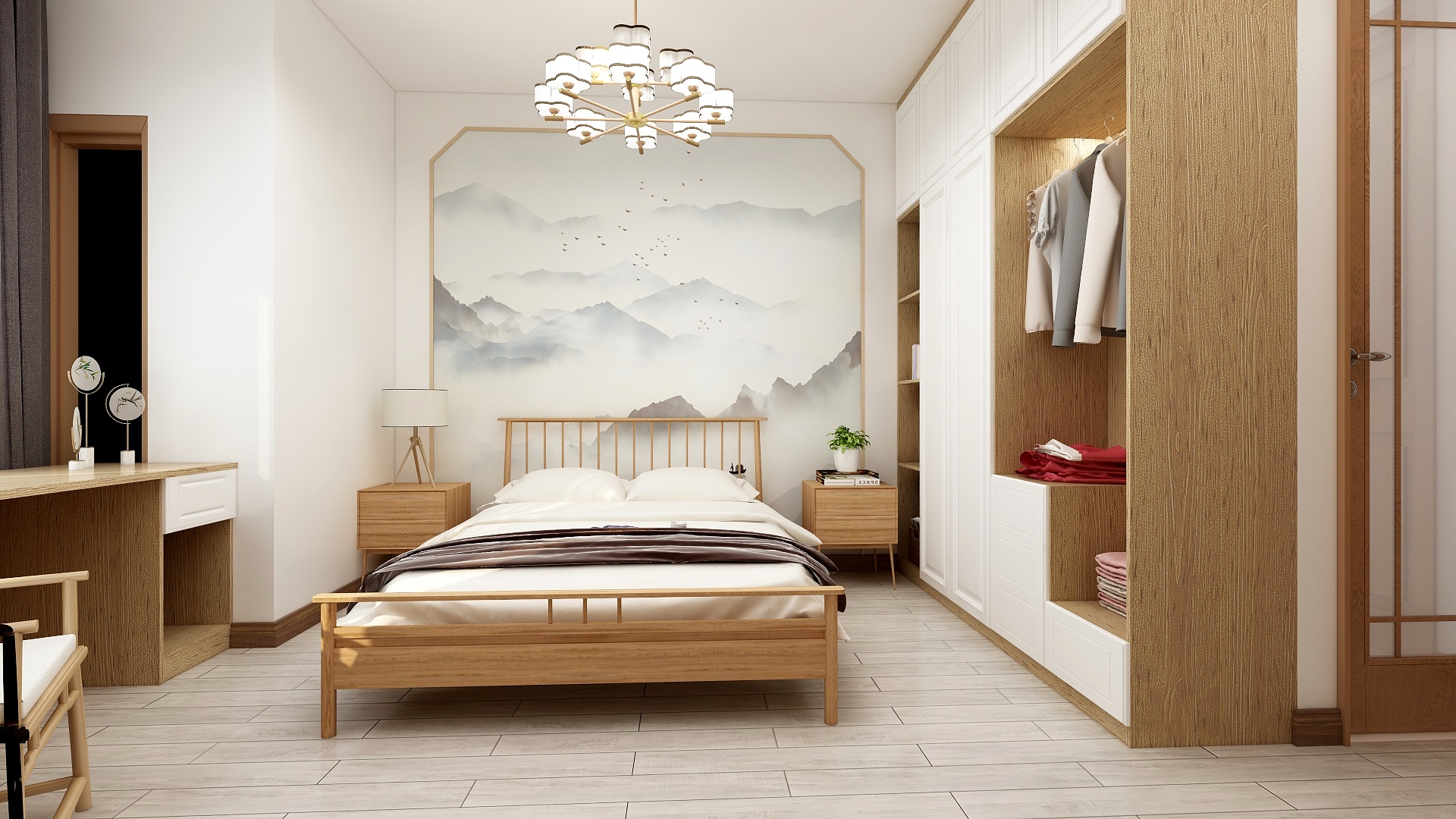 钟某人2-141方新中式四居装修效果图