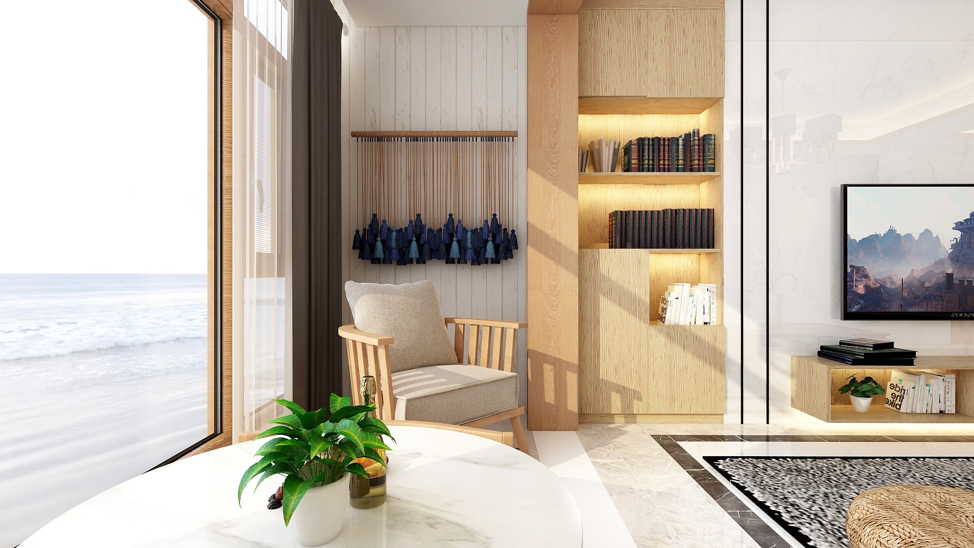 钟某人2-141方新中式四居装修效果图