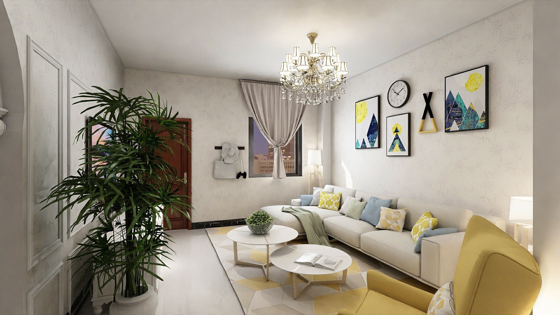 纵横文化-113平方米的轻奢风格-装修设计方案