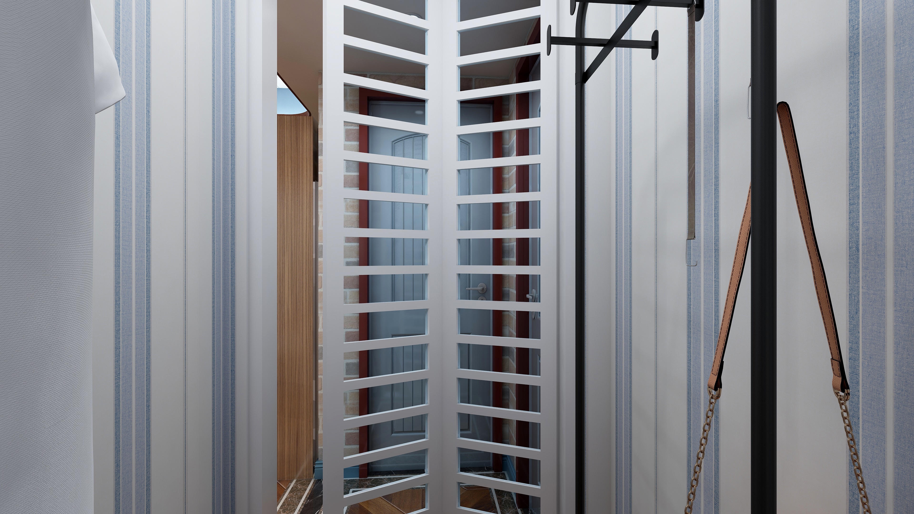 神马云在线-92方地中海三居一层储物间装修效果图第2张