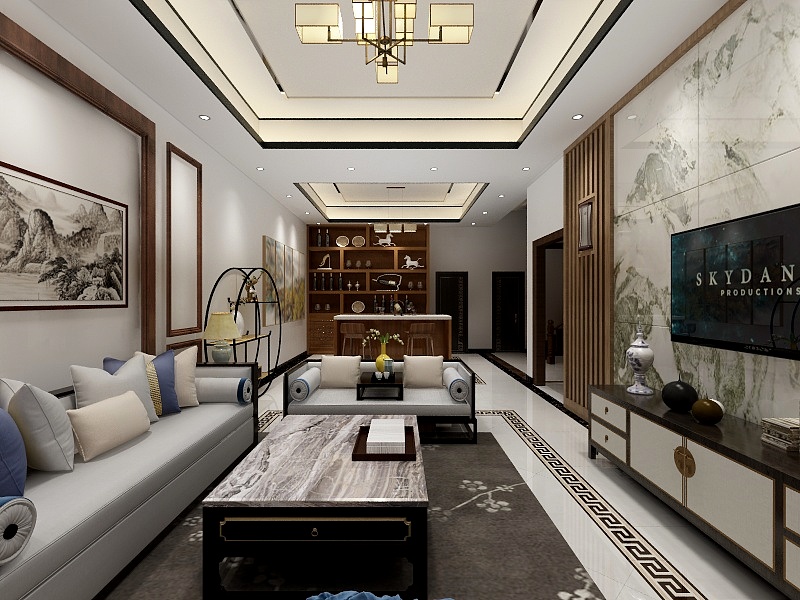 设计师木言13003961616-空山客厅-装修设计方案