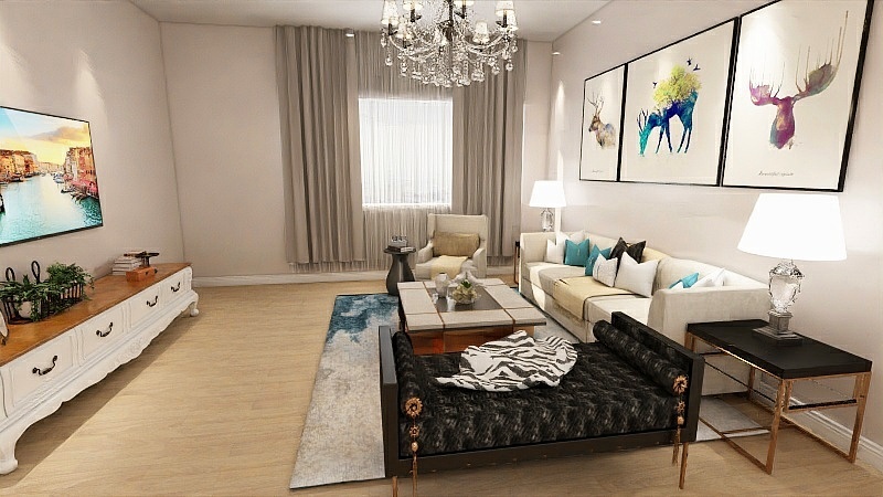 图奈我何-通辽城市之星139.81㎡城市风范户型3室3厅2卫1厨-装修设计方案