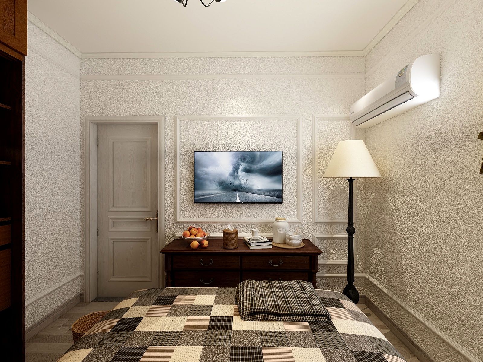 王尉鑫-129方美式三居一层次卧装修效果图第1张