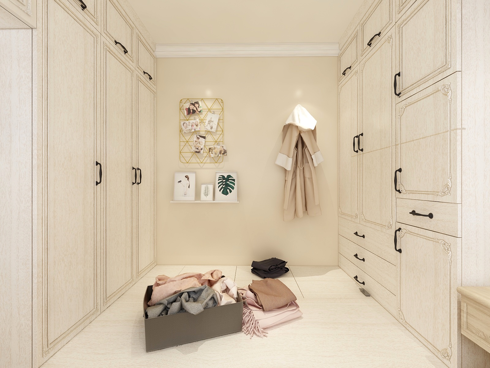 王尉鑫-129方美式三居一层阳光房装修效果图第2张