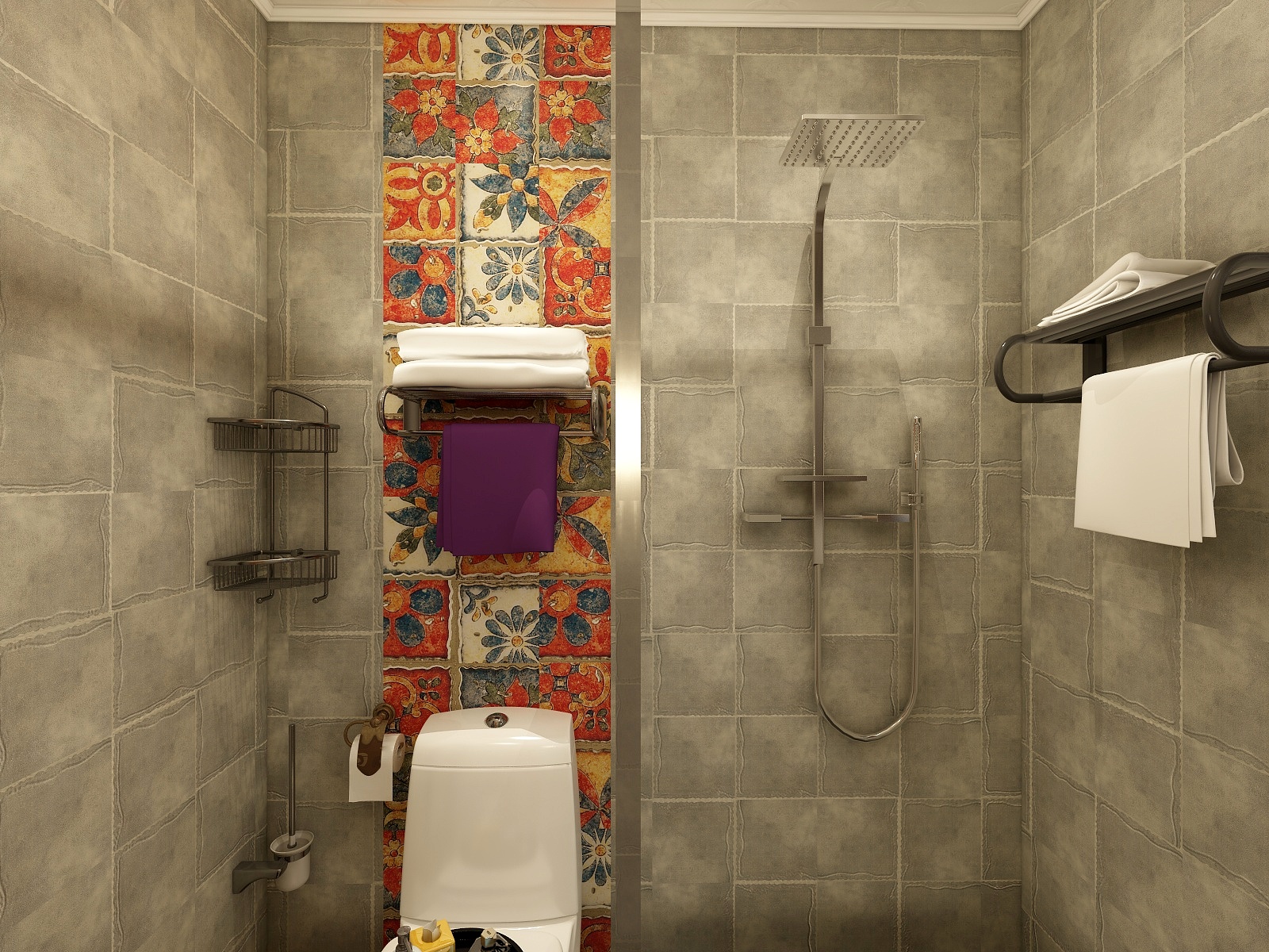 王尉鑫-129方美式三居一层卫生间装修效果图第1张