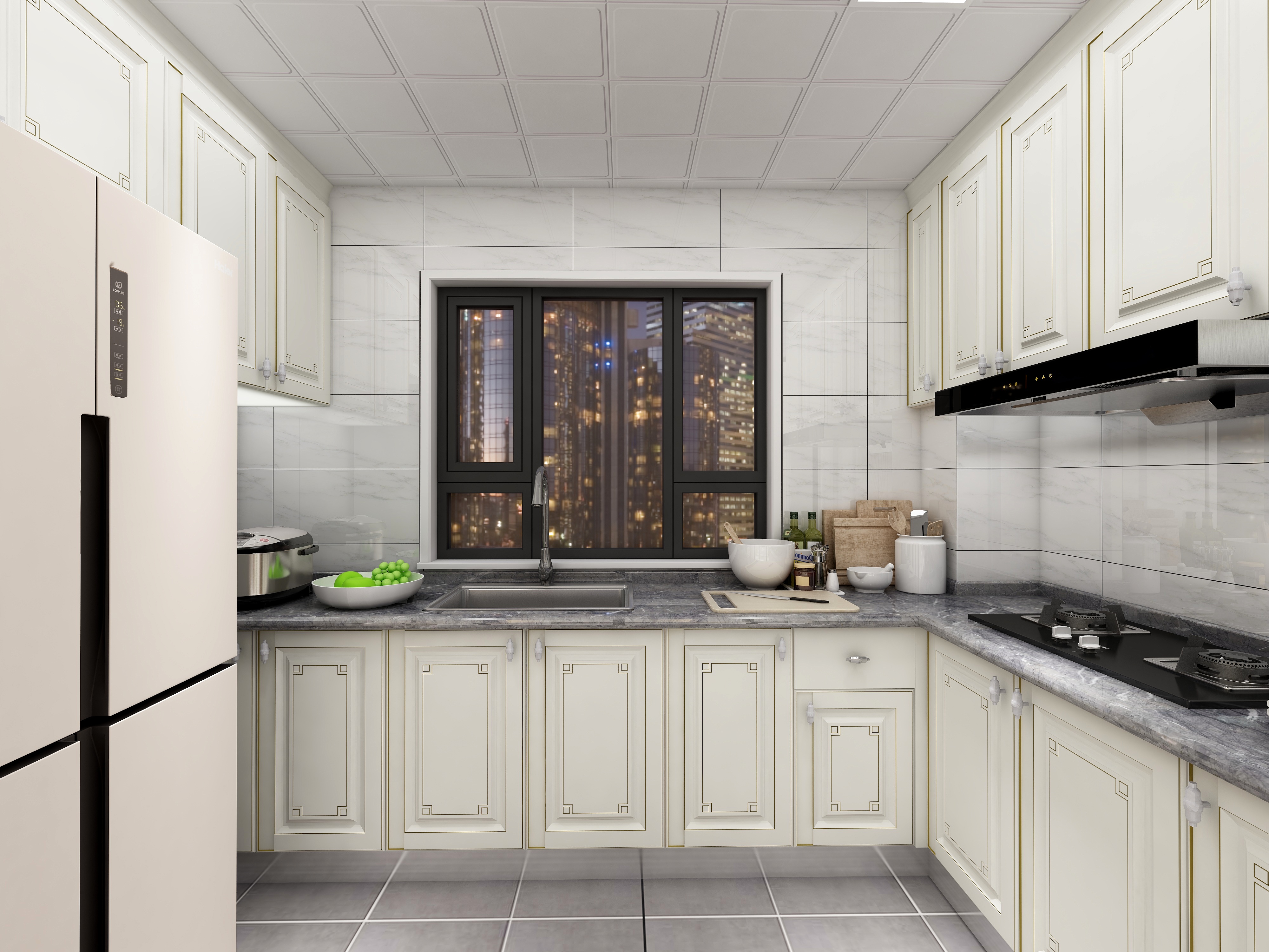 于得海-115方新中式两居装修效果图