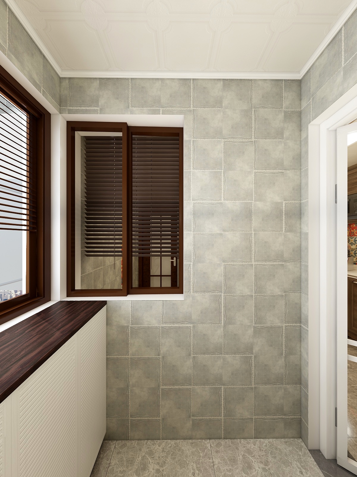 王尉鑫-129方美式三居一层储物间装修效果图第2张