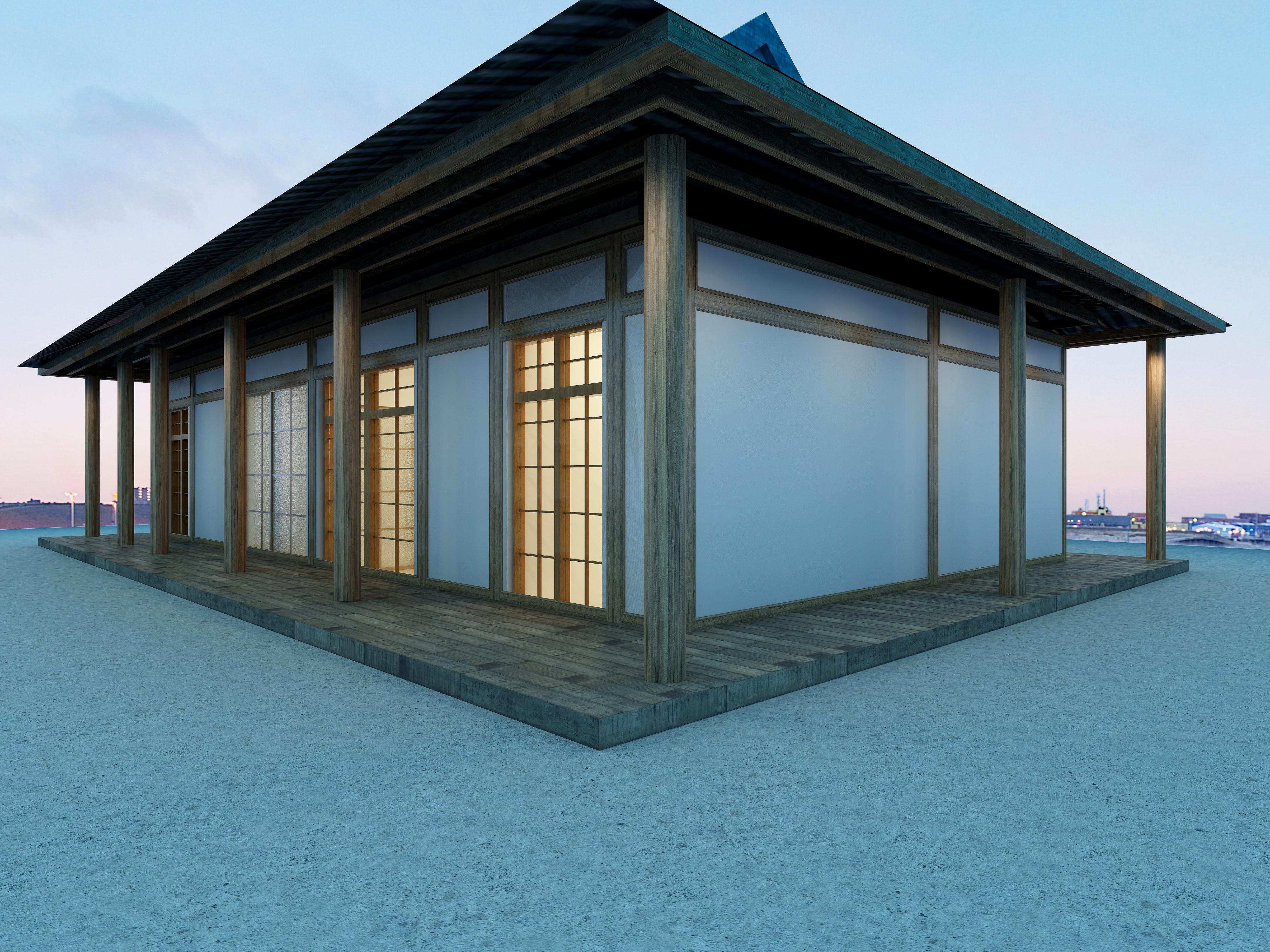 行者漫游720-XJ-外景-庄园平面配置图-装修设计方案