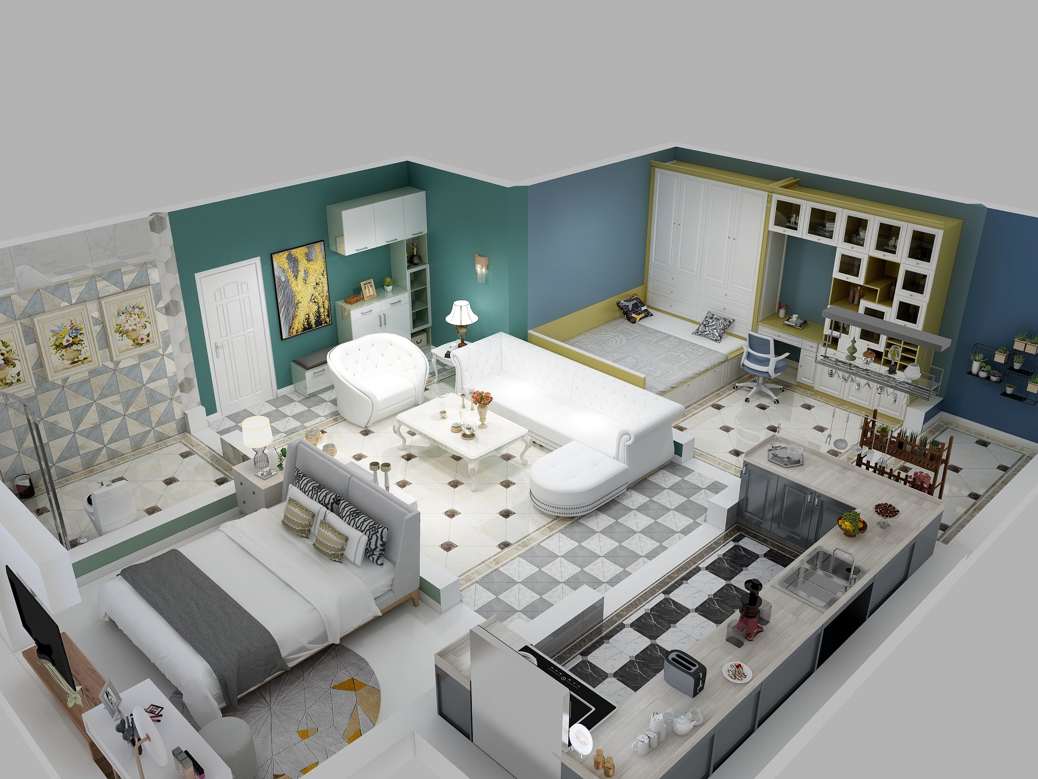 吴琼-简欧-装修设计方案