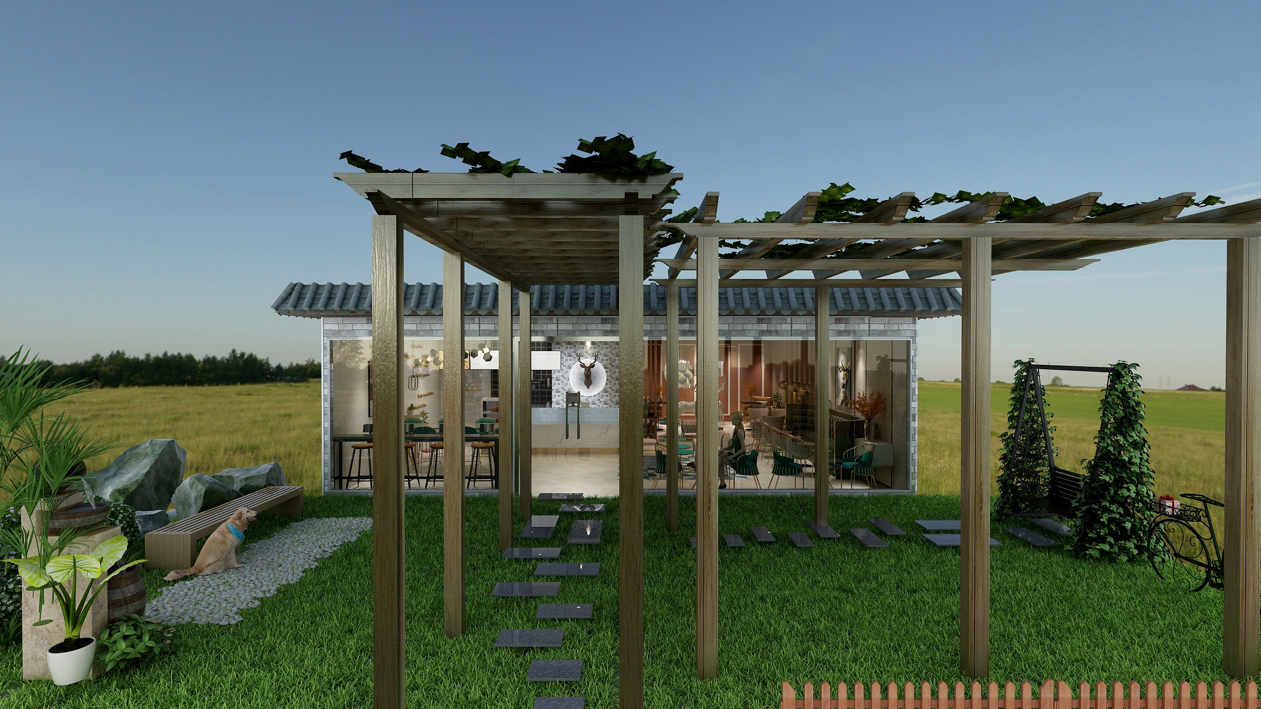 贺杰-旷野咖啡店-装修设计方案