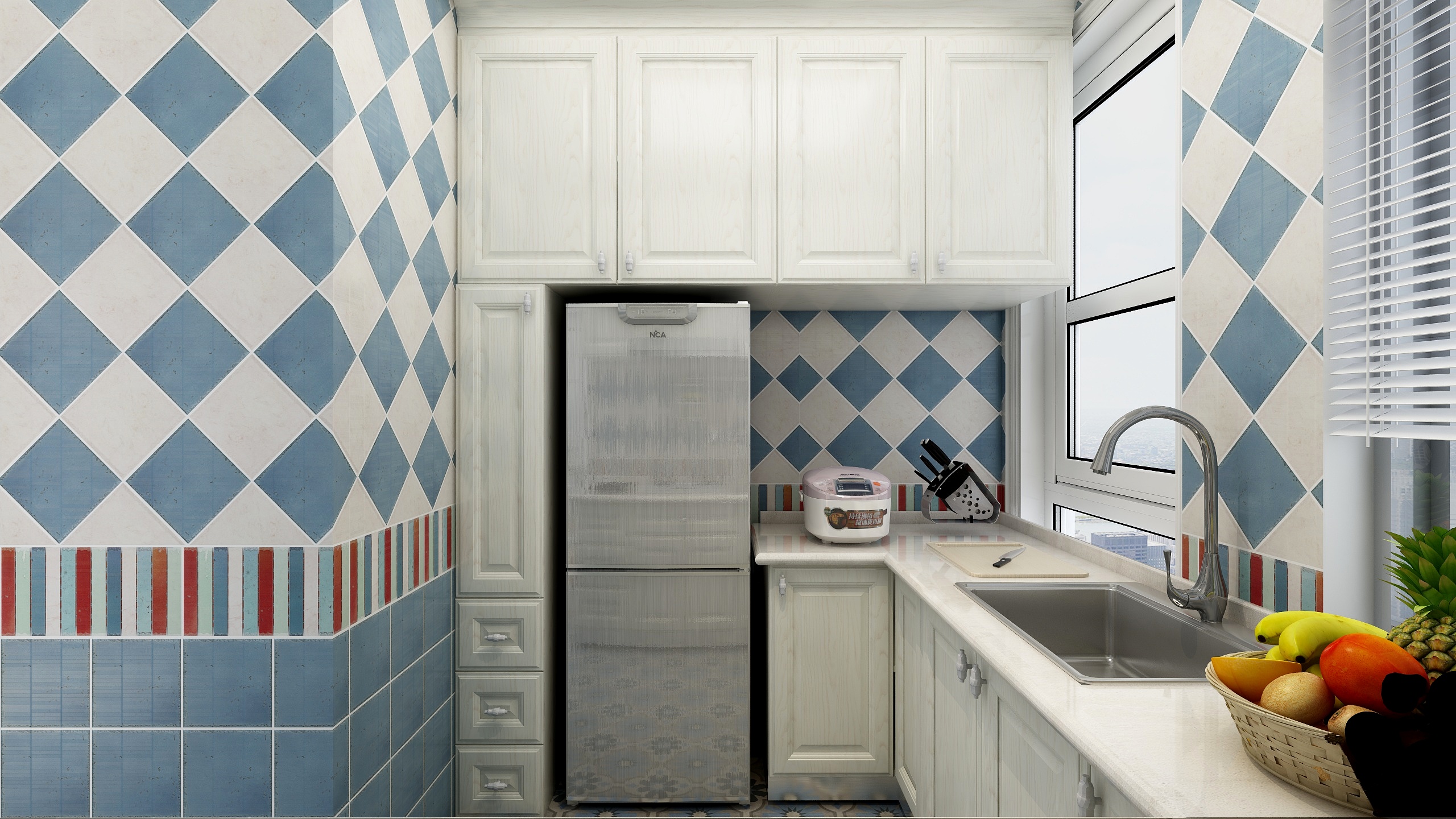 郑宇阳-经典美式|优雅曼哈顿一层厨房装修效果图第3张