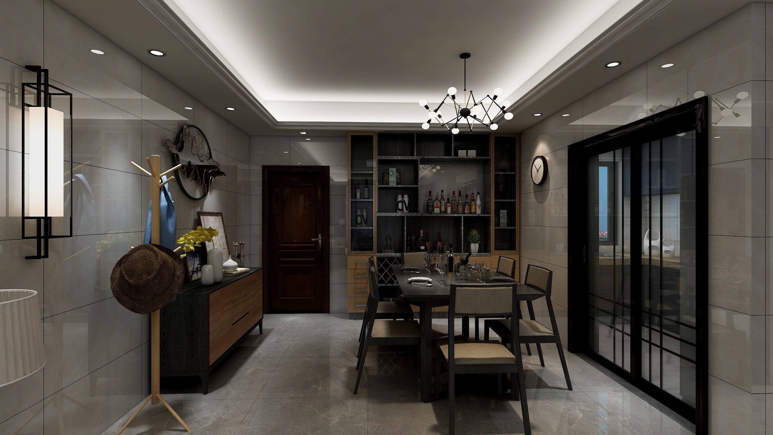 谭勇-张铭帮客厅装饰（墙砖）-装修设计方案