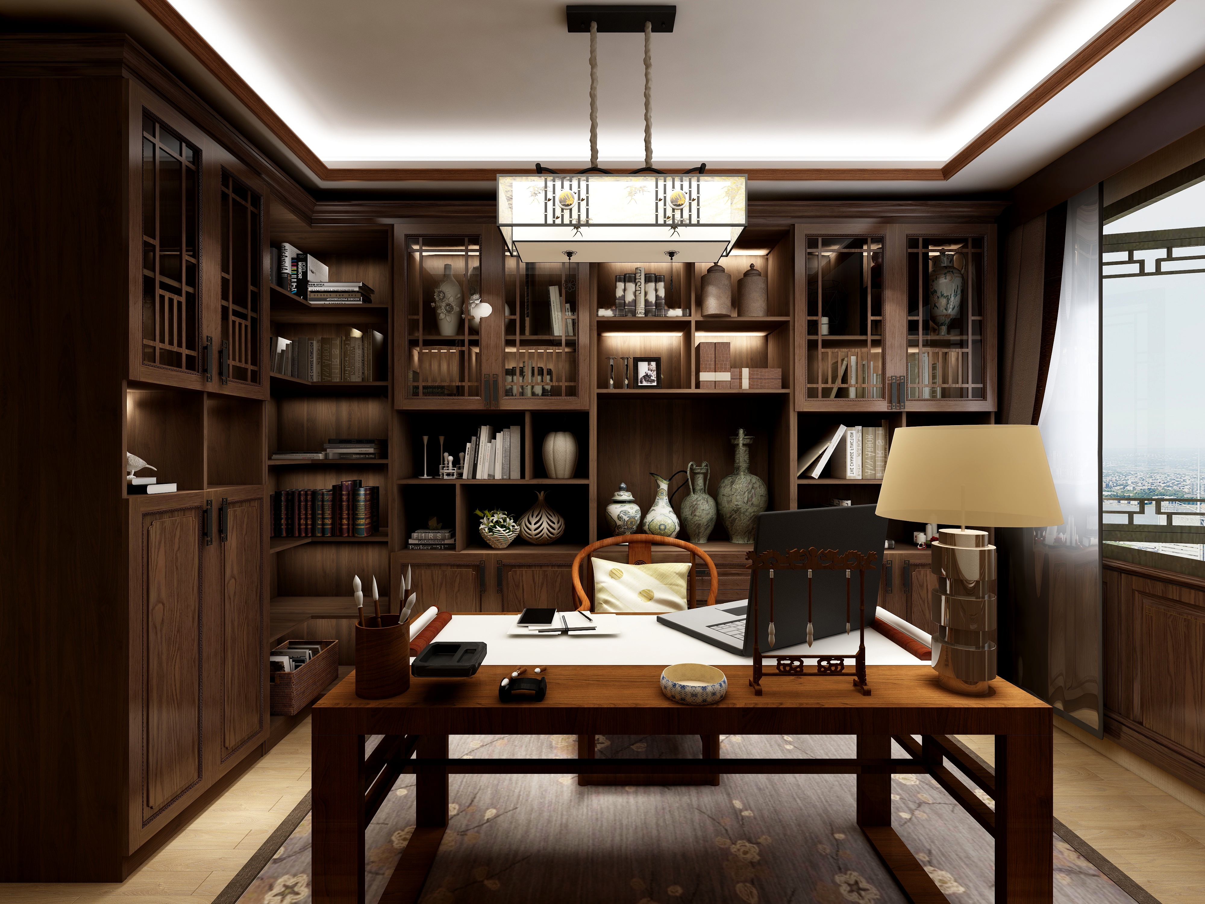 离火Nzw_-东方禅韵装修效果图