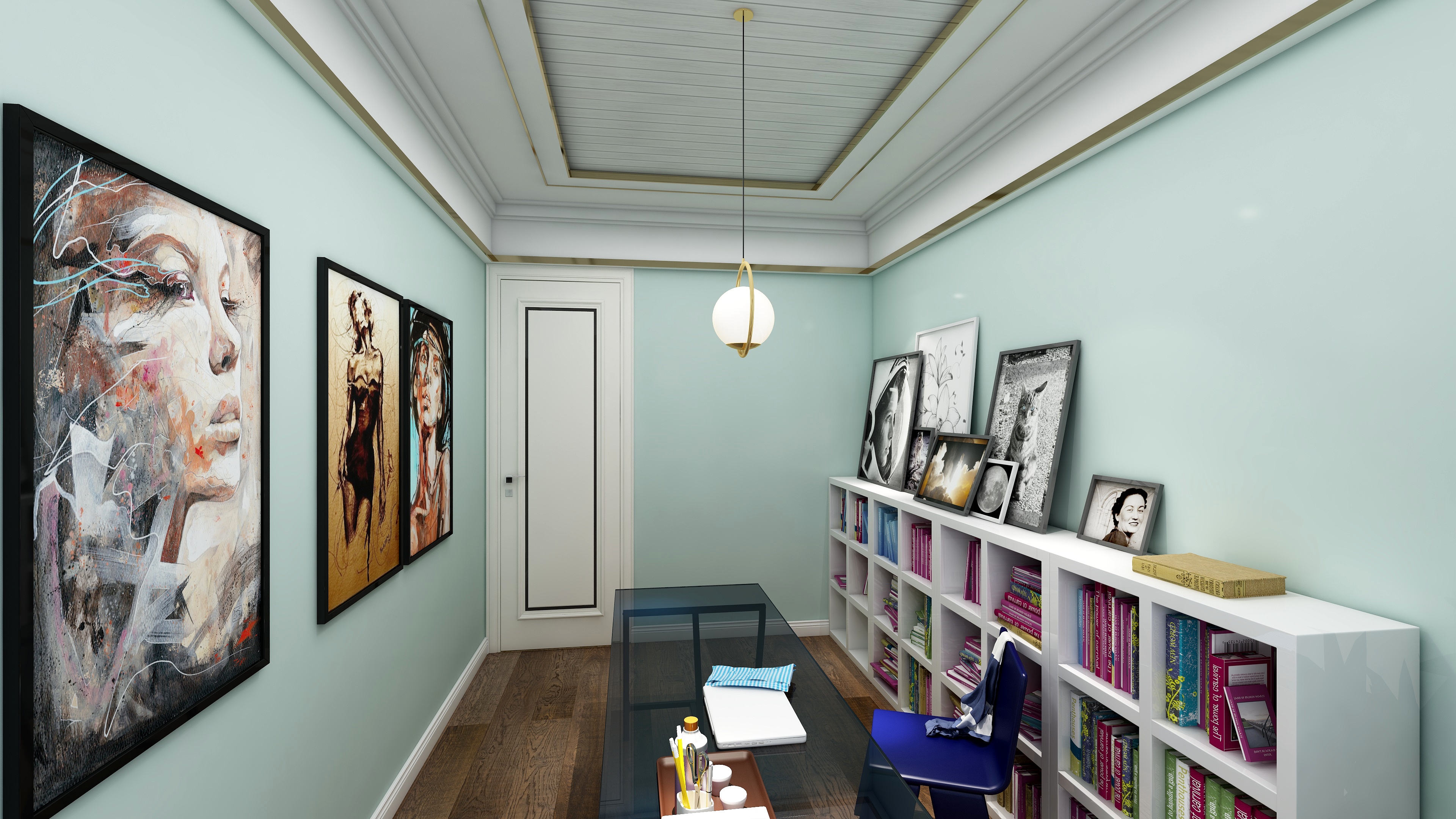 神马云在线-184方现代四居装修效果图