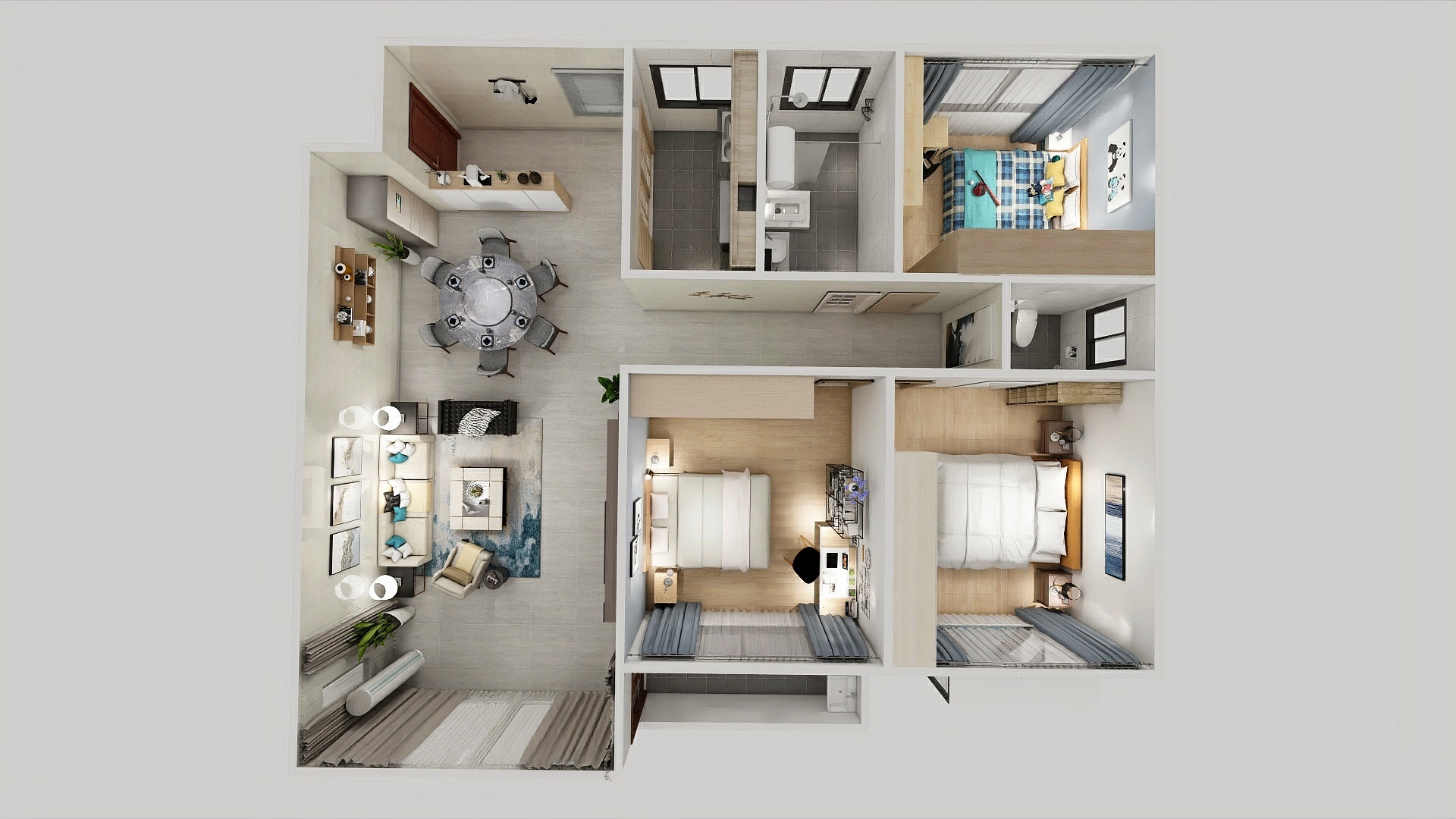 翻身吧咸鱼-雅华楼A1-吊顶-装修设计方案