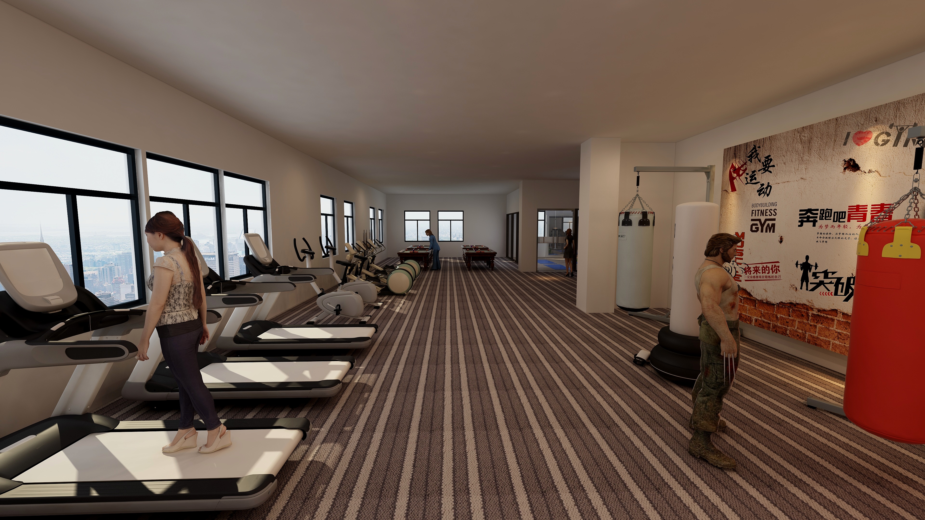 太阳的汗水-健身房方案-装修设计方案