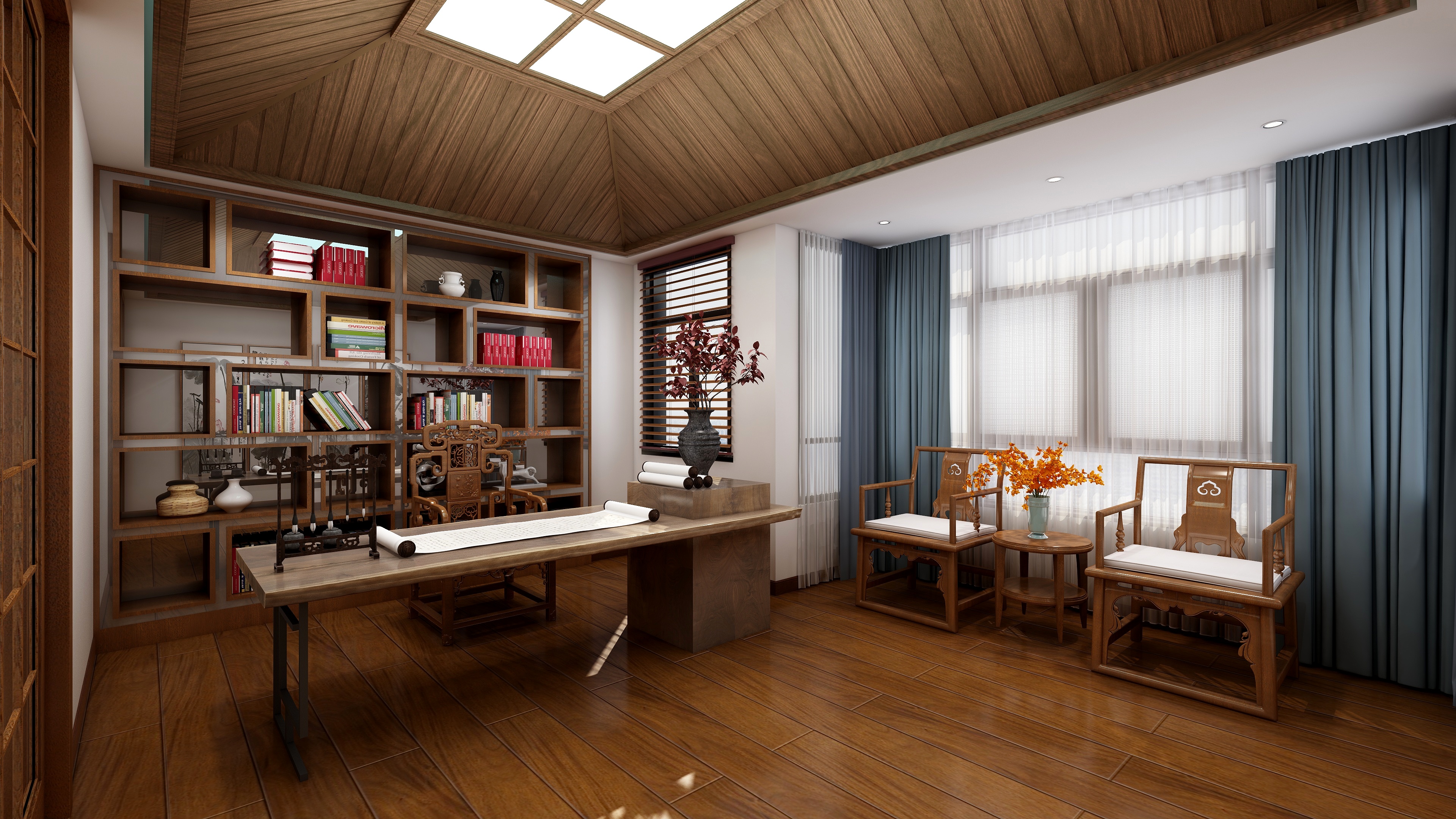 神马云在线-潘府--3F坡屋顶装修效果图