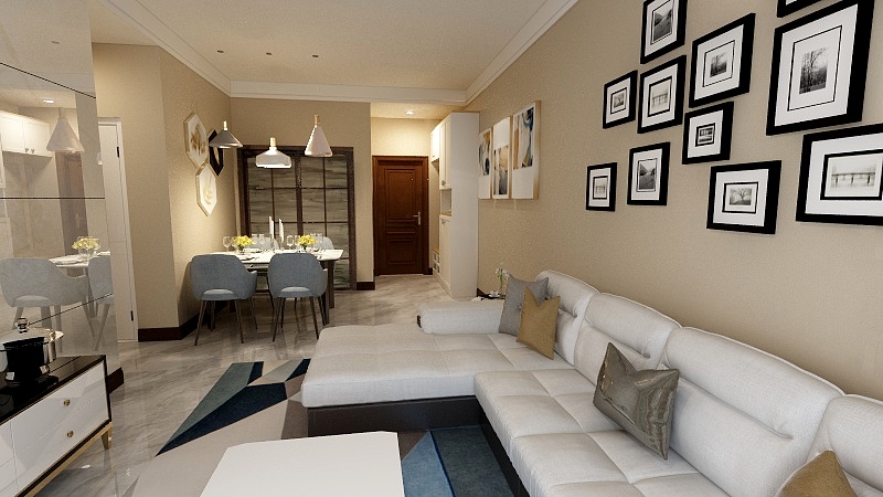 成都设计师王小松-光华春天68㎡户型图-装修设计方案