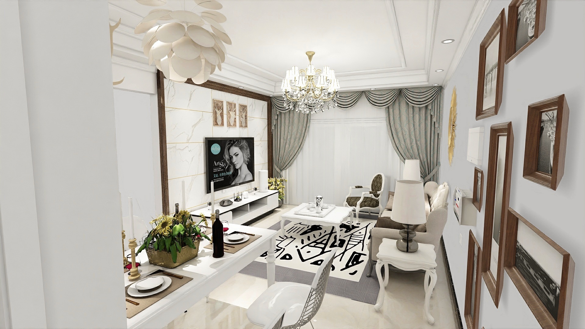 刘工13802438901-02效果图-简约风-装修设计方案