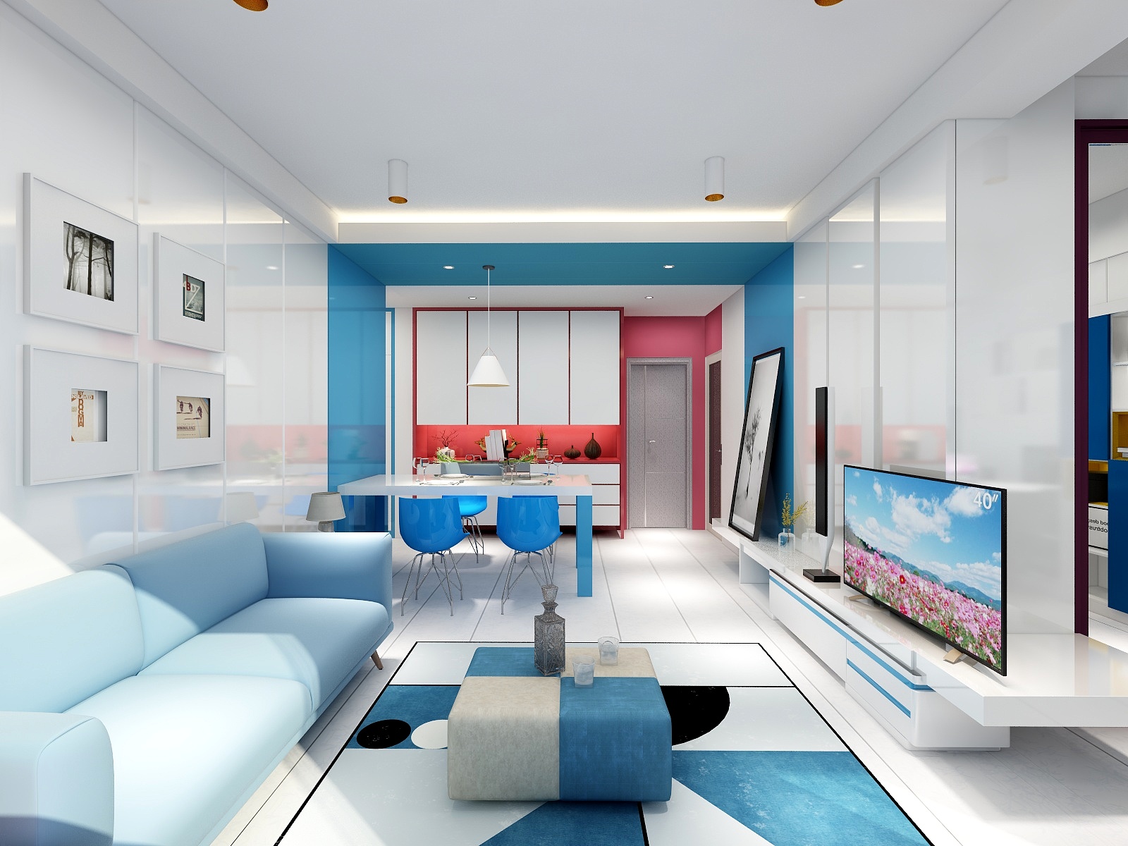 郑鹏飞-形彩-現代簡約三居-装修设计方案