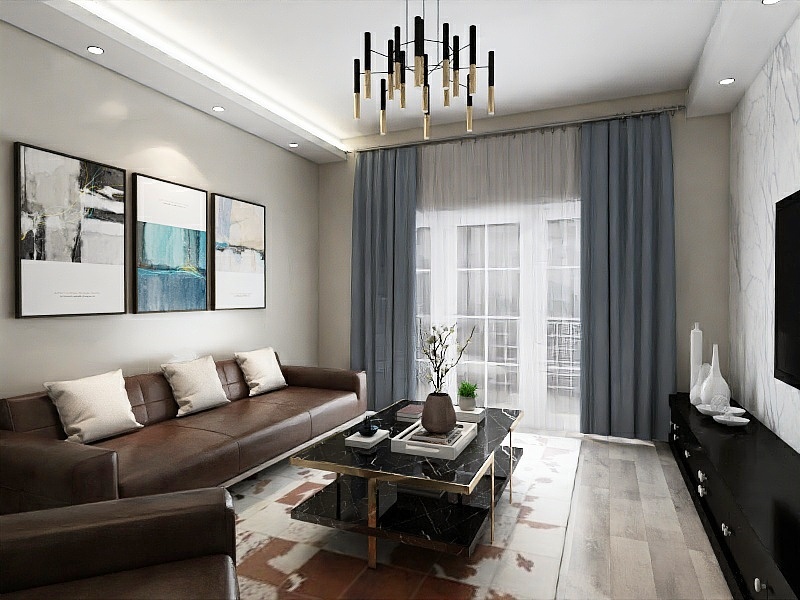 方亮-泰华・奥体花园104.03㎡7#楼1单元C户型3室3厅1卫1厨-装修设计方案