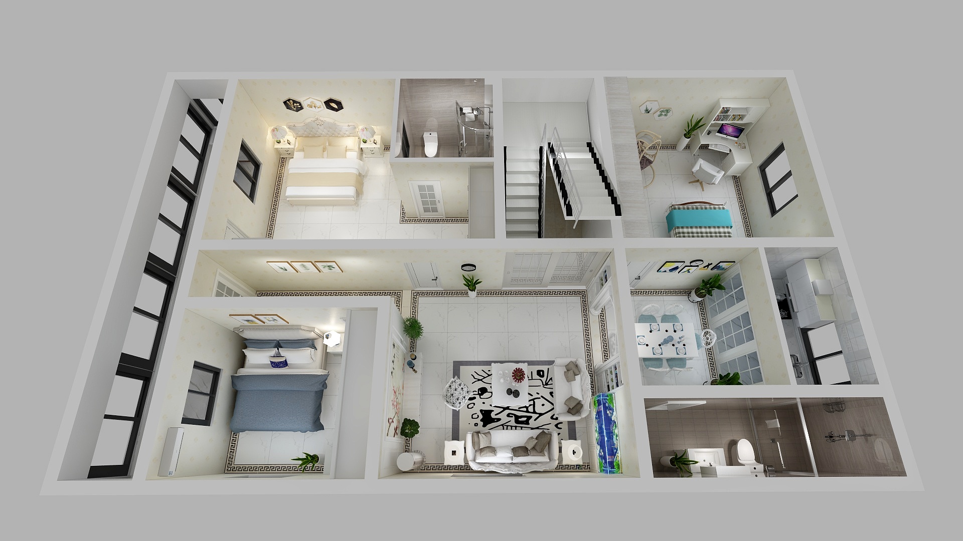 新蔡店总号-未命名户型图-装修设计方案