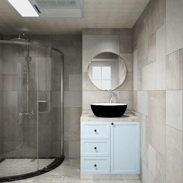 龙游欧琳厨电全屋-碧桂园卫生间干湿区-装修设计方案