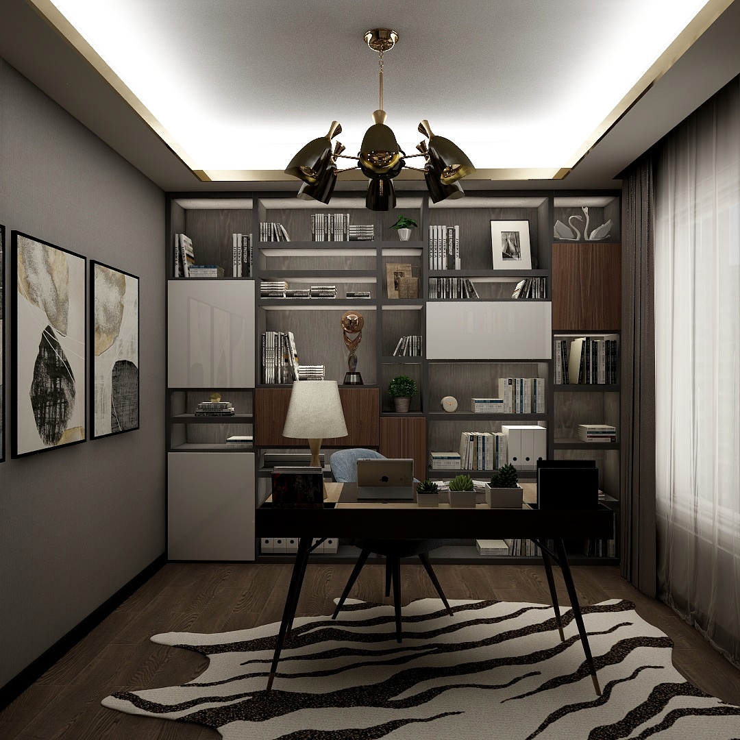 王炎栋-彼岸花开--200㎡港式工业风大平层装修效果图