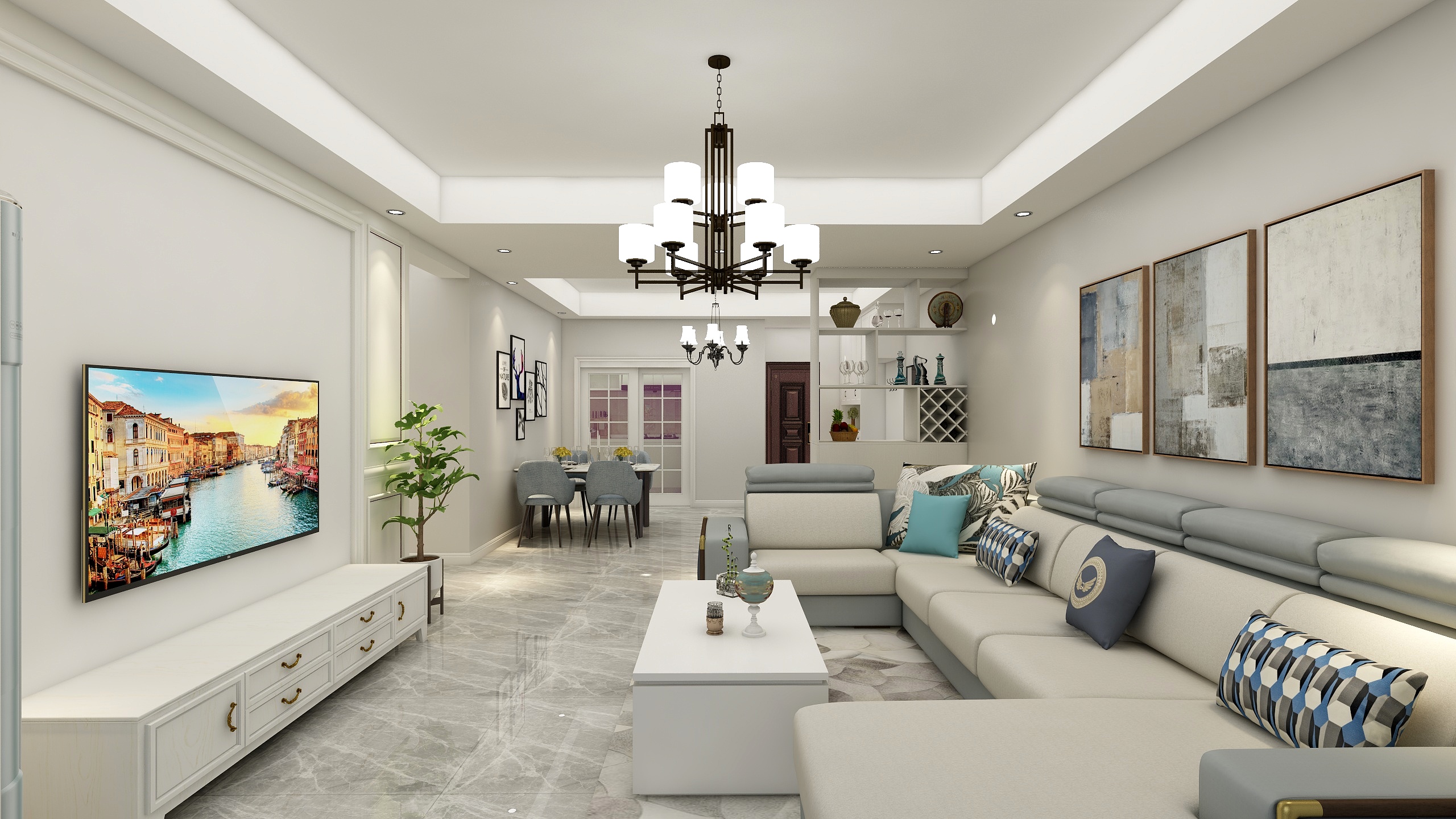 谭辉龙-中央公园—简欧-装修设计方案