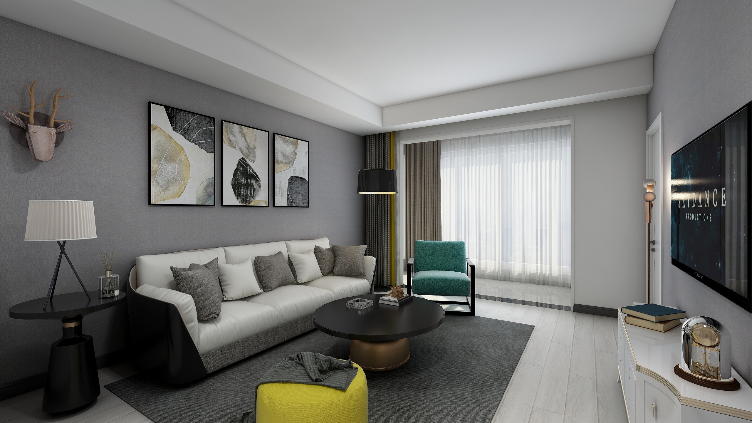 十三个桃子-华夏福庭胡先生雅居效果图-装修设计方案