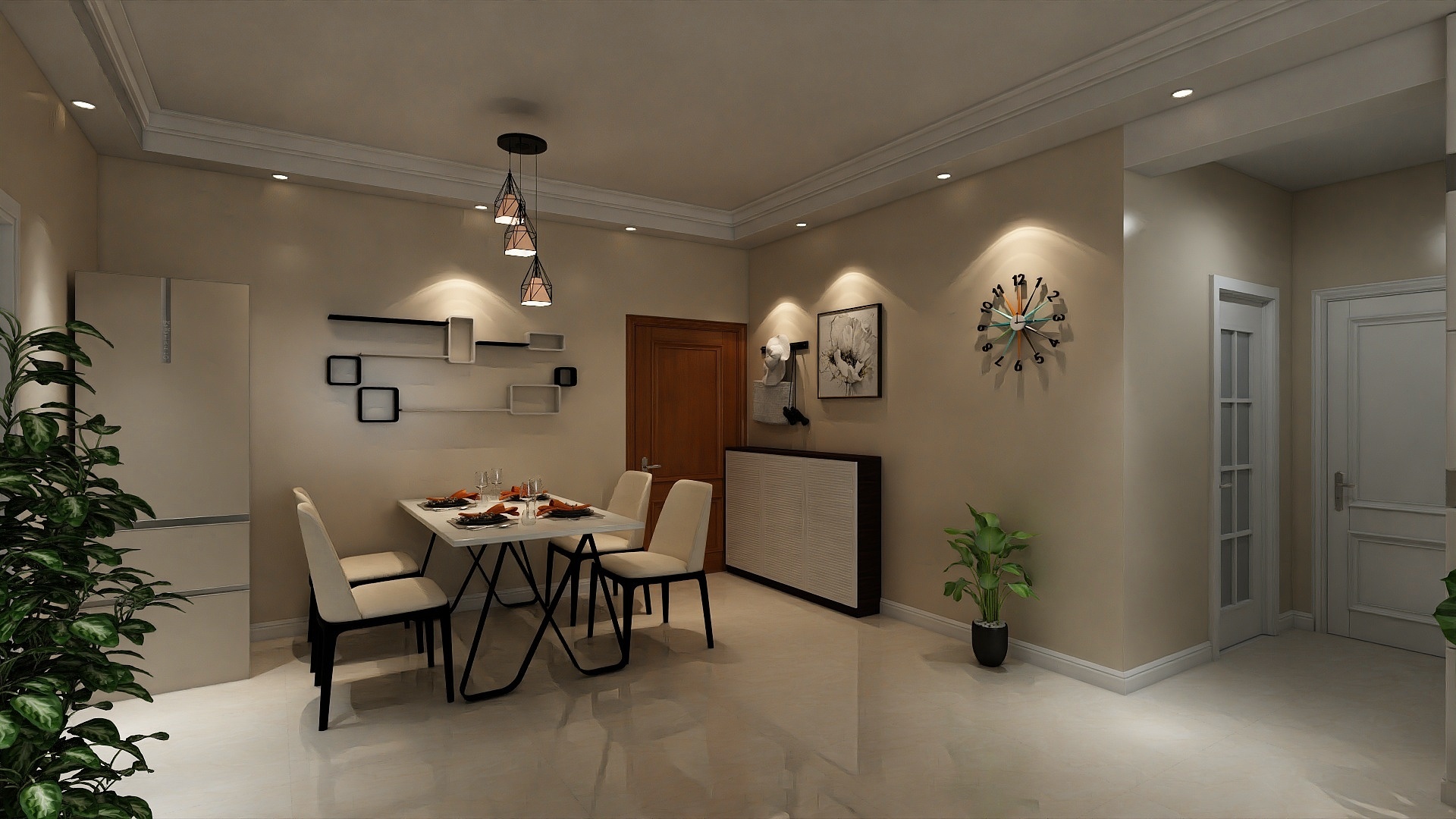 零度装饰HZ-金柱大学城东苑A1户型-装修设计方案