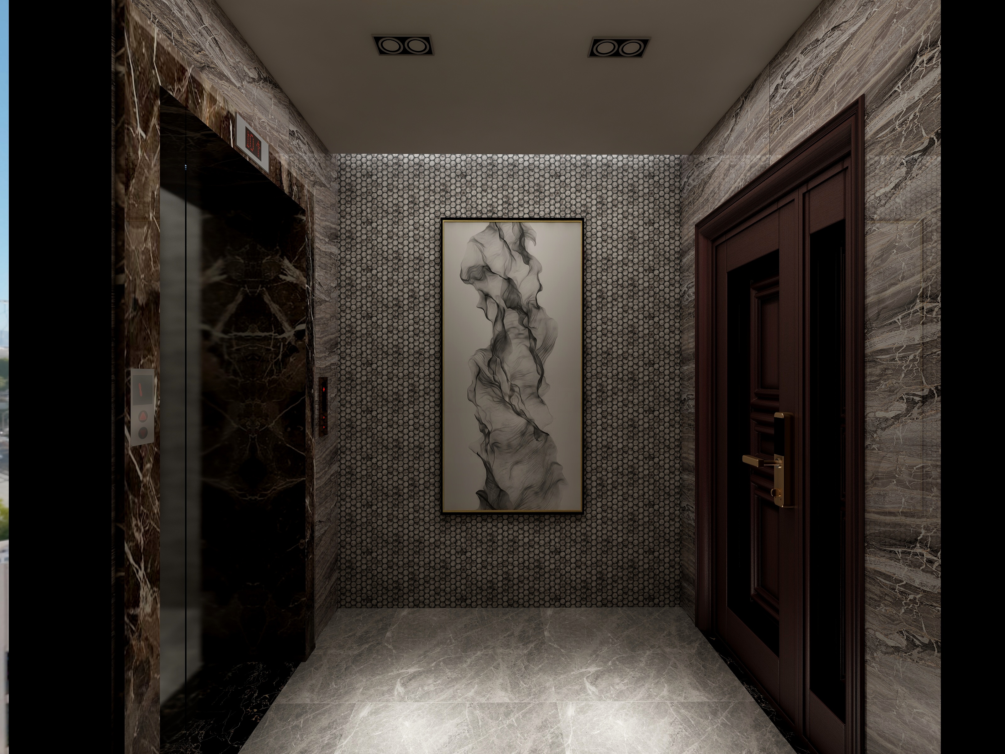 王炎栋-彼岸花开--200㎡港式工业风大平层装修效果图