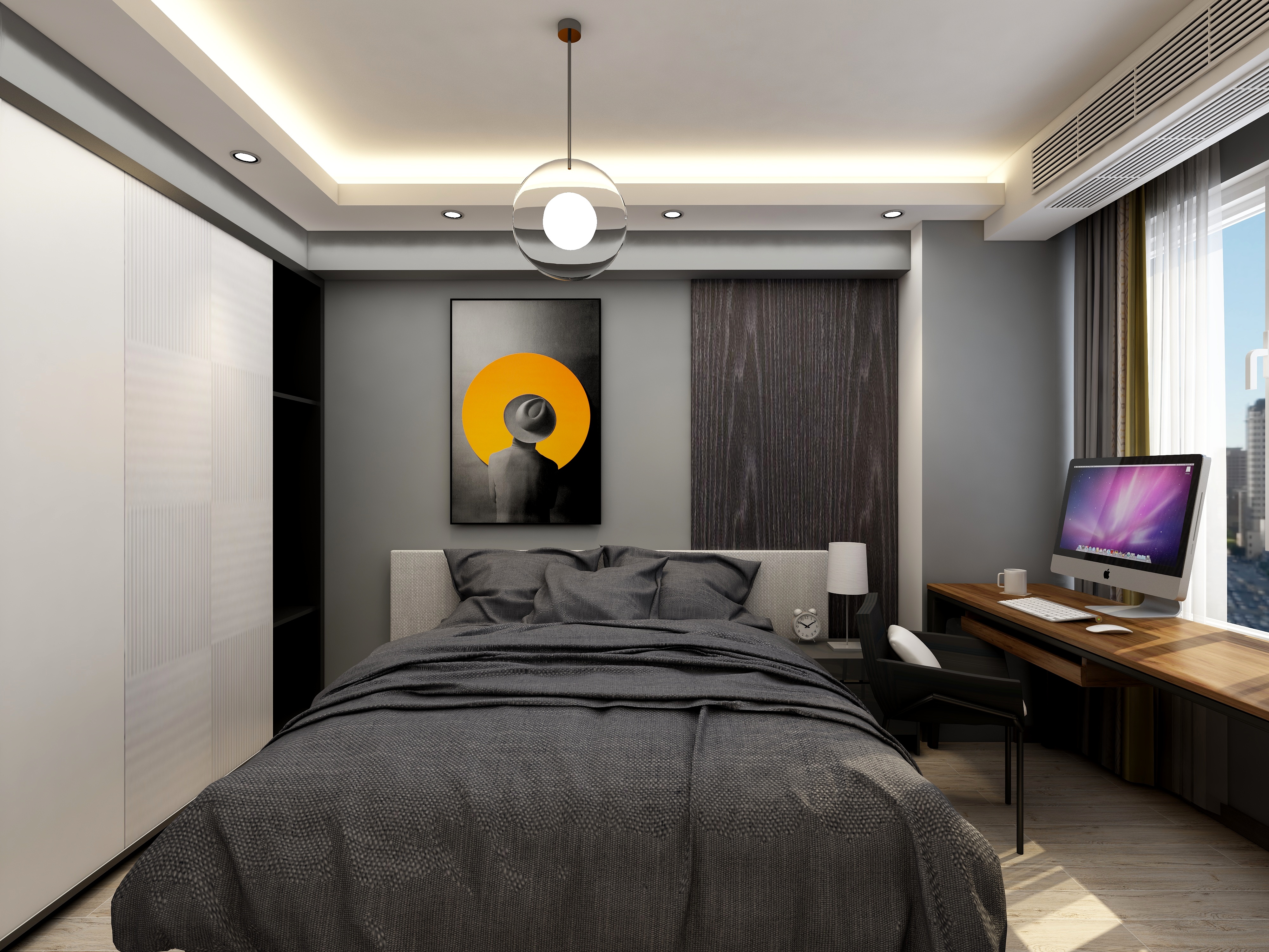 李青越-126方北欧三居装修效果图