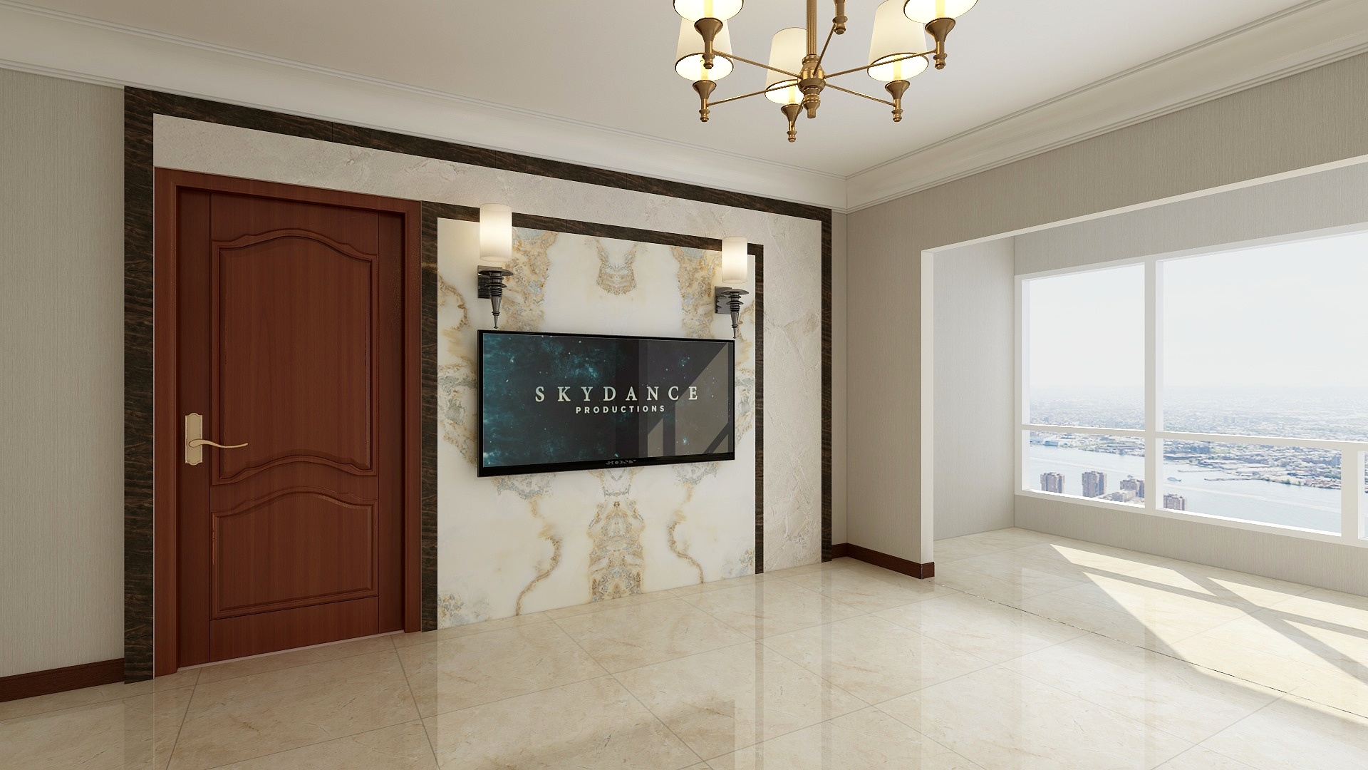 杨钊-入户电视墙-装修设计方案