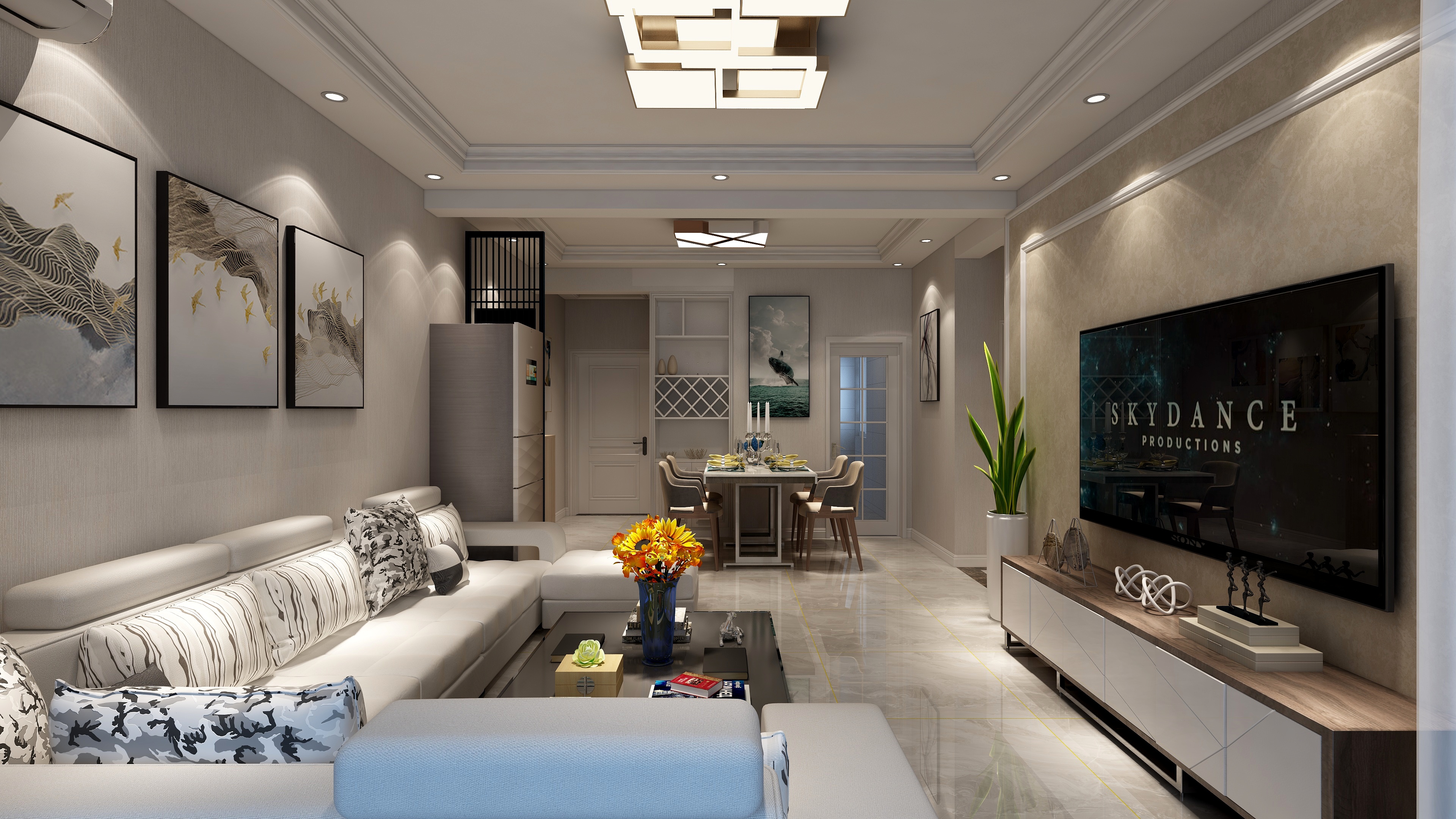 陕西欣美诚建筑装饰工程有限公司-秦汉佳苑户型-装修设计方案